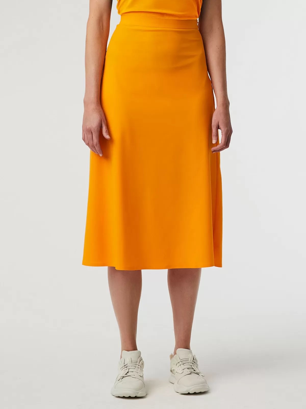 Cheap AlphaTauri Power Stretch Jersey Midi Skirt Warm Yellow