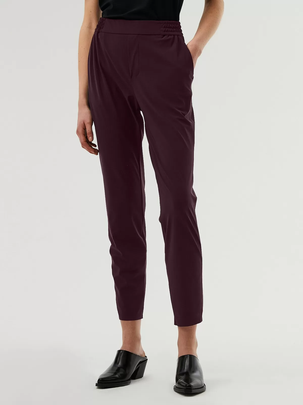 Sale AlphaTauri Power Stretch Jersey Tapered Pants Plum