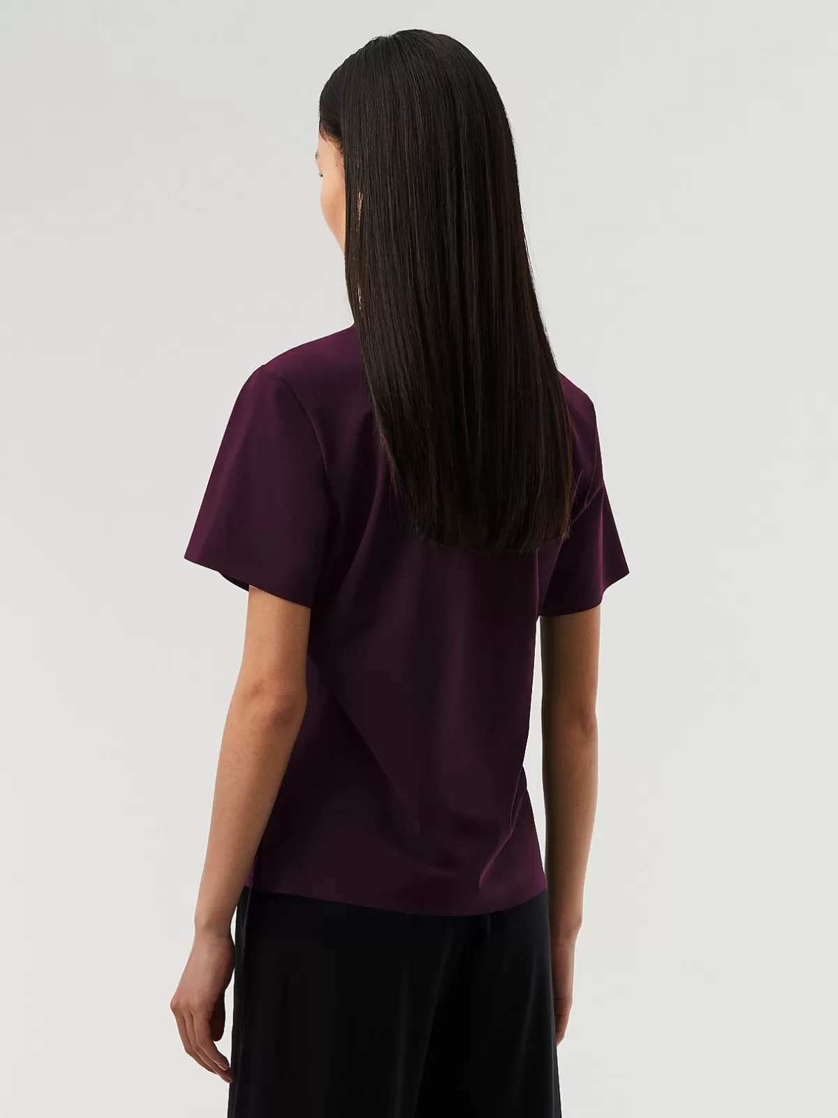 Shop AlphaTauri Power Stretch Jersey T-Shirt Plum