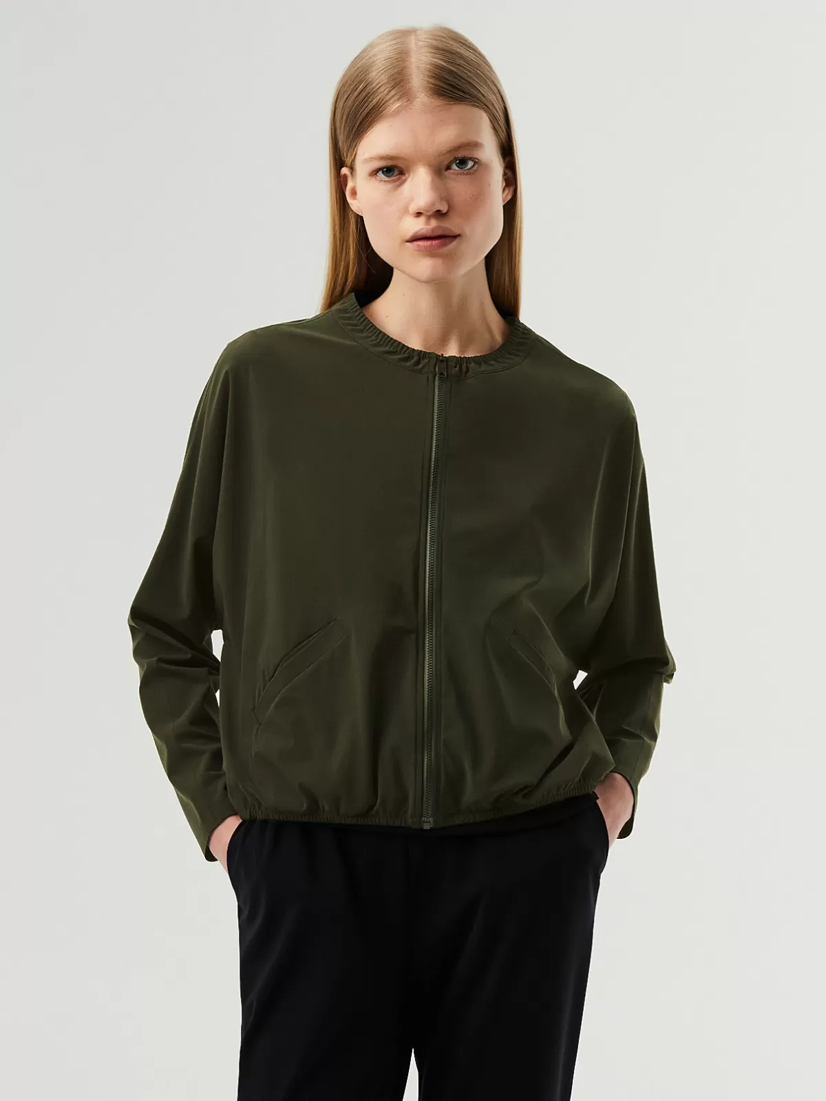 Fashion AlphaTauri Power Stretch Jersey Zip Jacket Dark Green