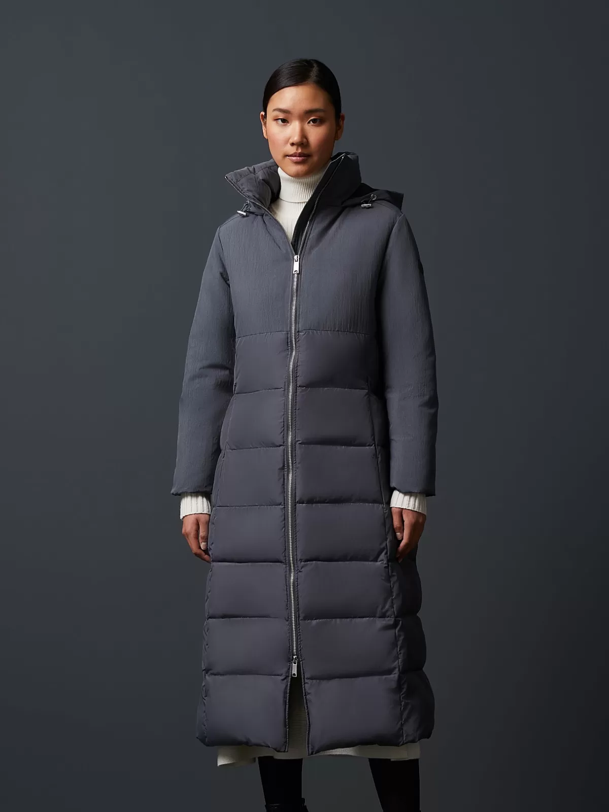 Fashion AlphaTauri Primaloft® Maxi Padded Coat Grey