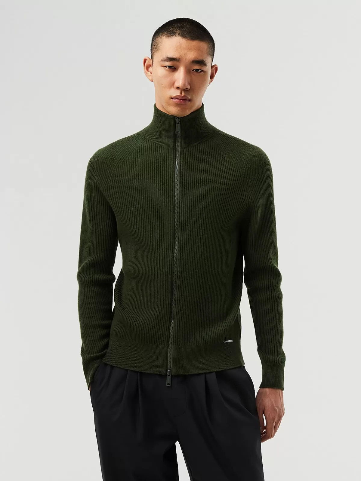 Fashion AlphaTauri Seamless 3D Knit Cashmere-Blend Jacket Dark Green