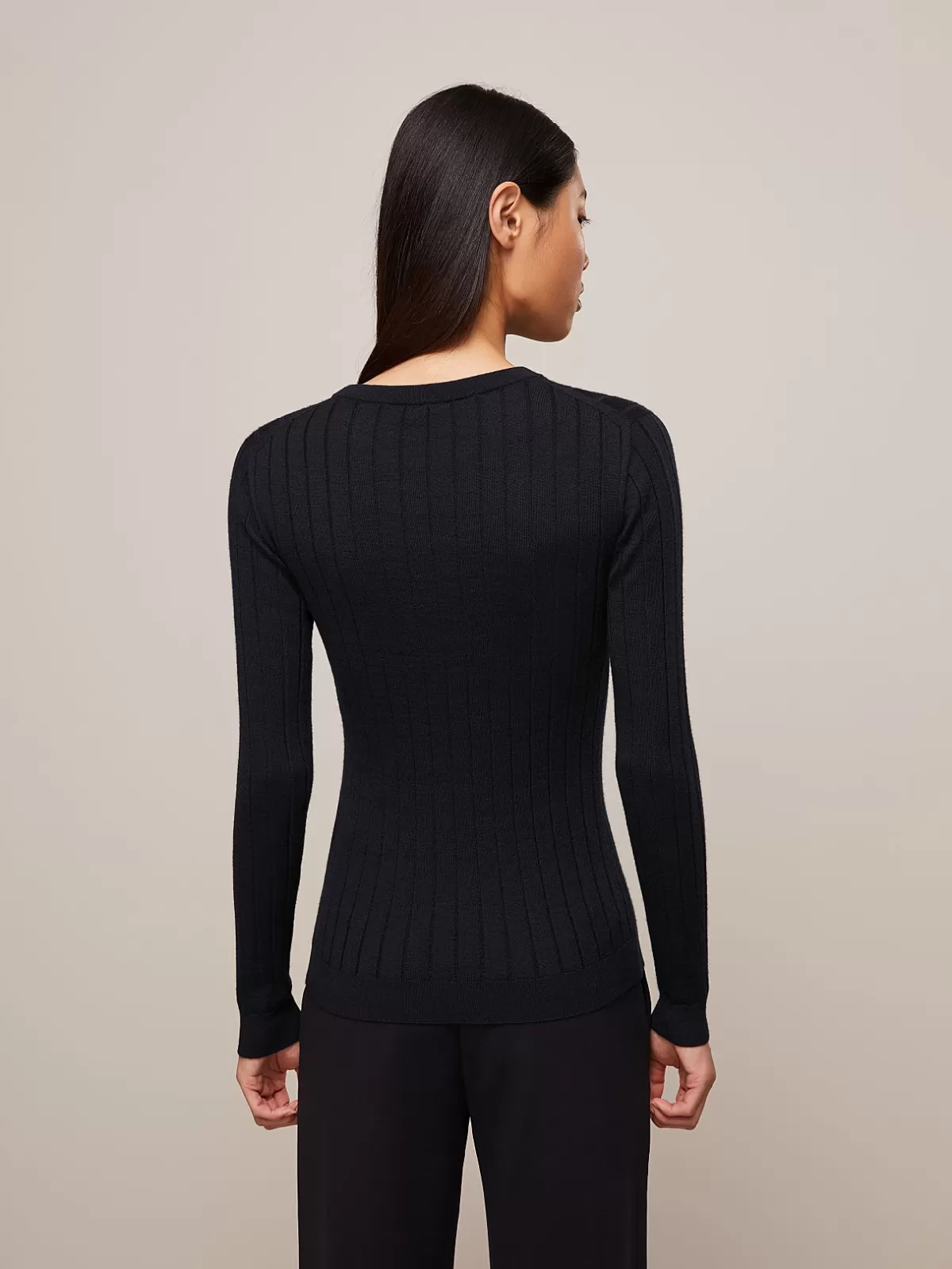 Sale AlphaTauri Seamless 3D Knit Cashmere-Coolmax® Sweater Black