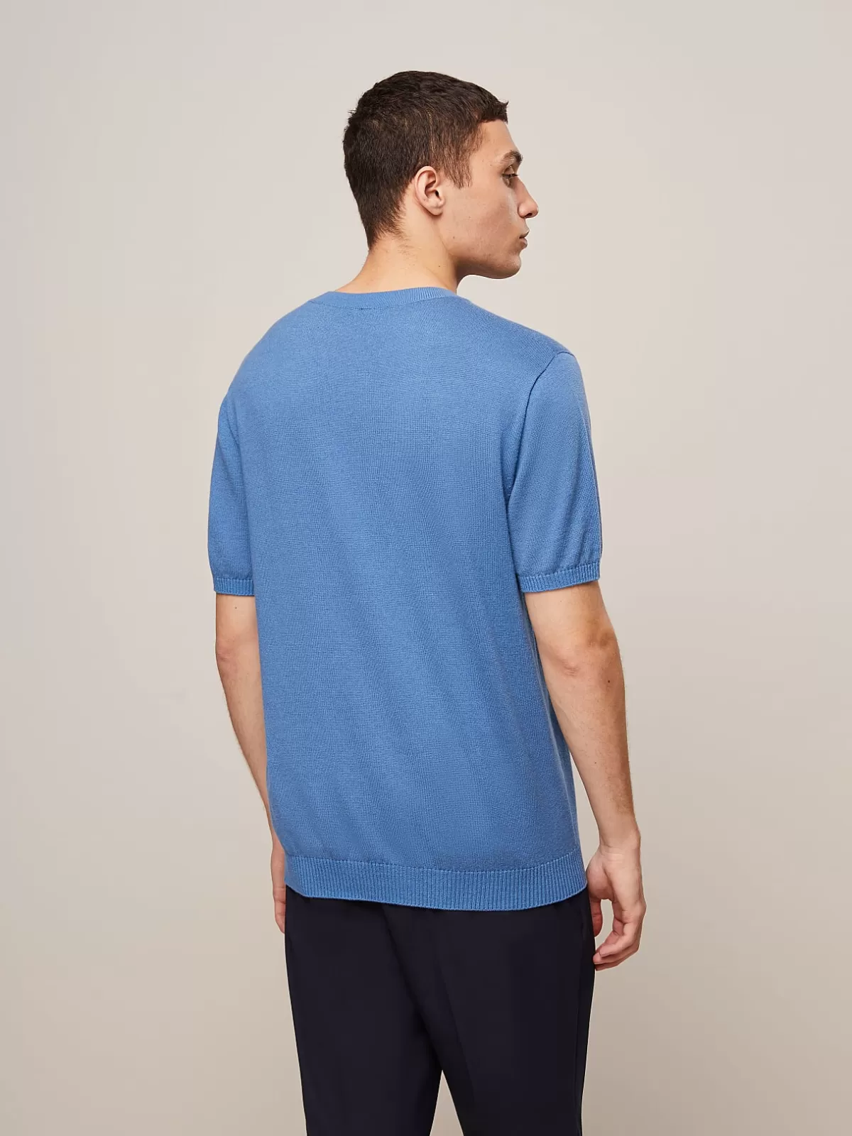 Sale AlphaTauri Seamless 3D Knit Merino-Blend T-Shirt Sky Blue