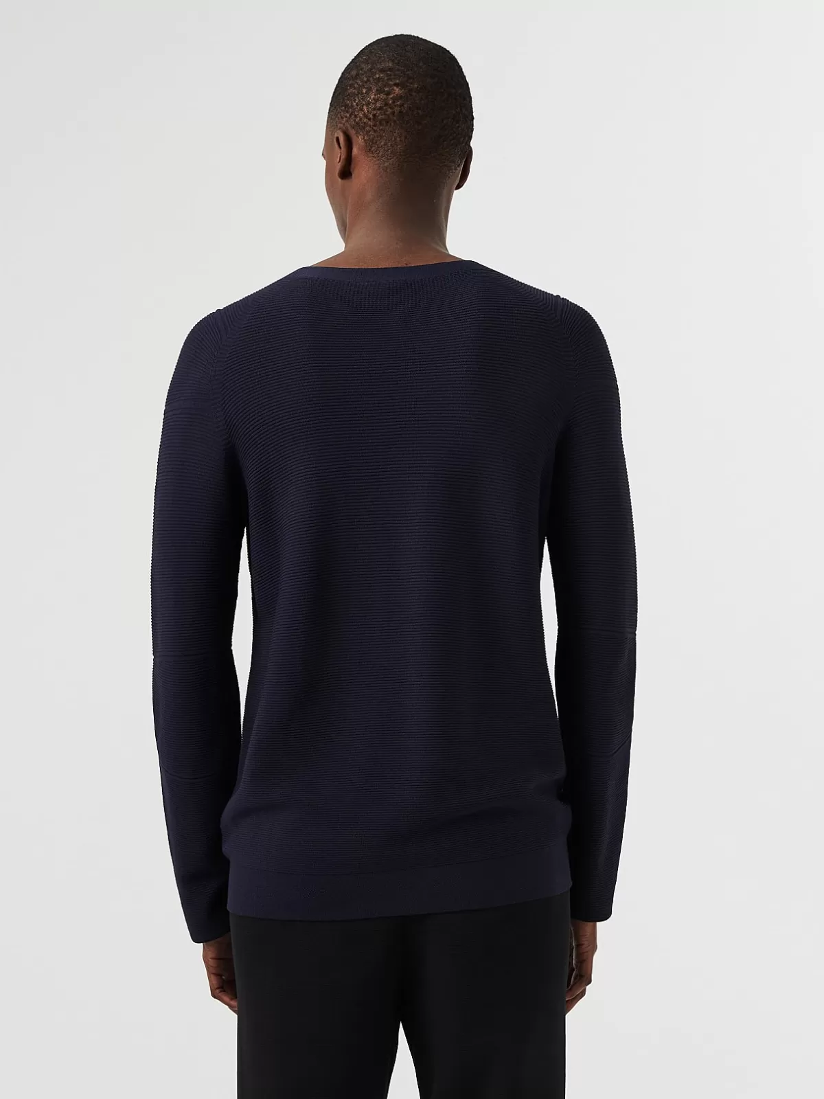 Outlet AlphaTauri Seamless 3D Performance Knit Crewneck Sweater Navy