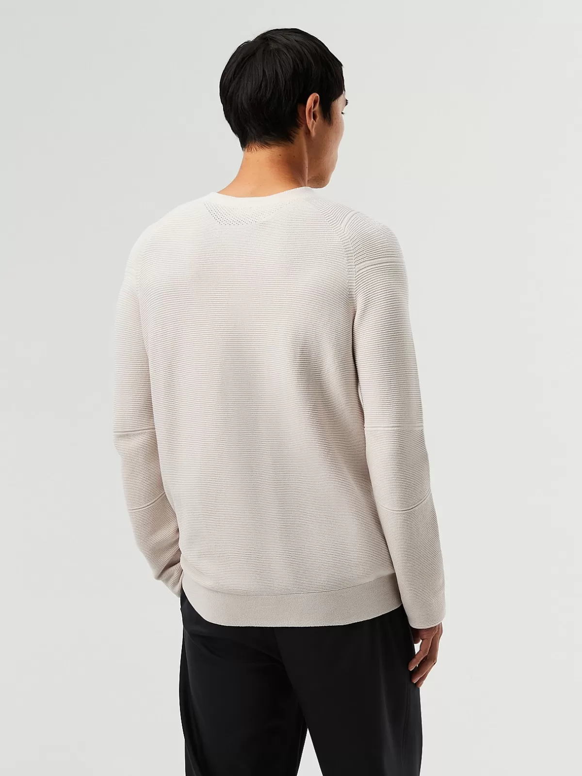 Clearance AlphaTauri Seamless 3D Performance Knit Crewneck Sweater Off White