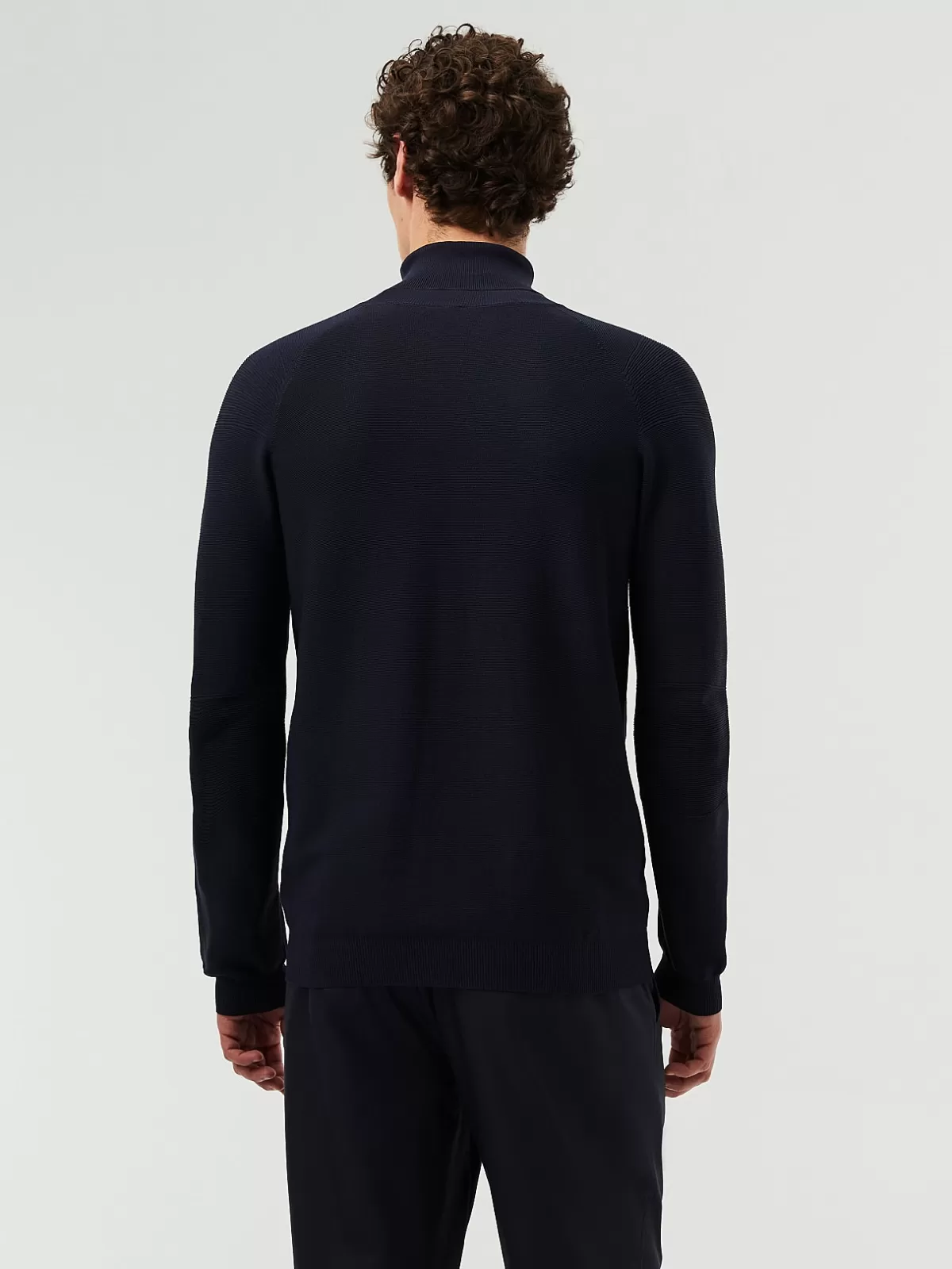 Outlet AlphaTauri Seamless 3D Performance Knit Turtleneck Sweater Navy