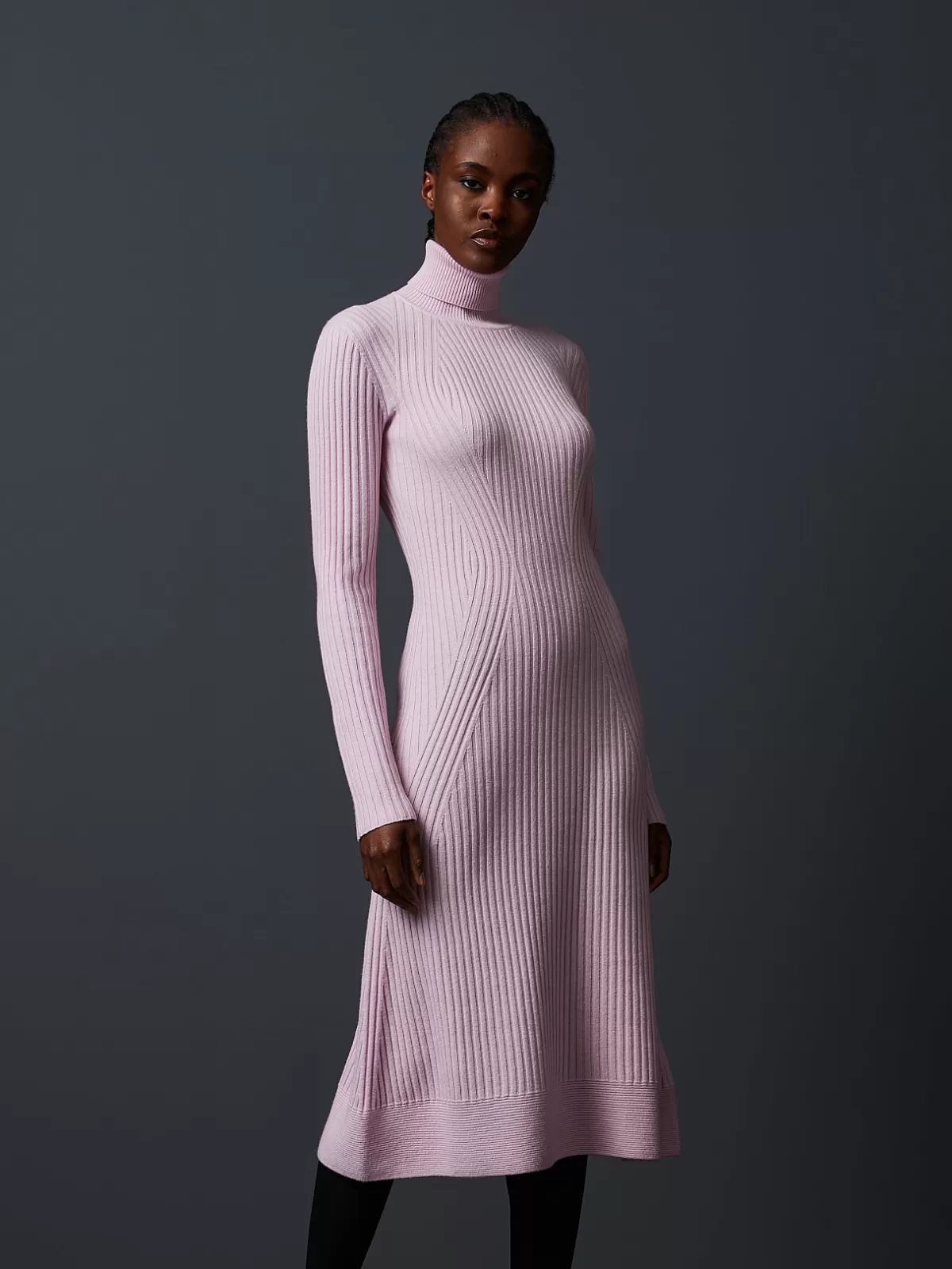 Flash Sale AlphaTauri Seamless 3D-Knit Cashmere-Blend Dress Pale Lilac