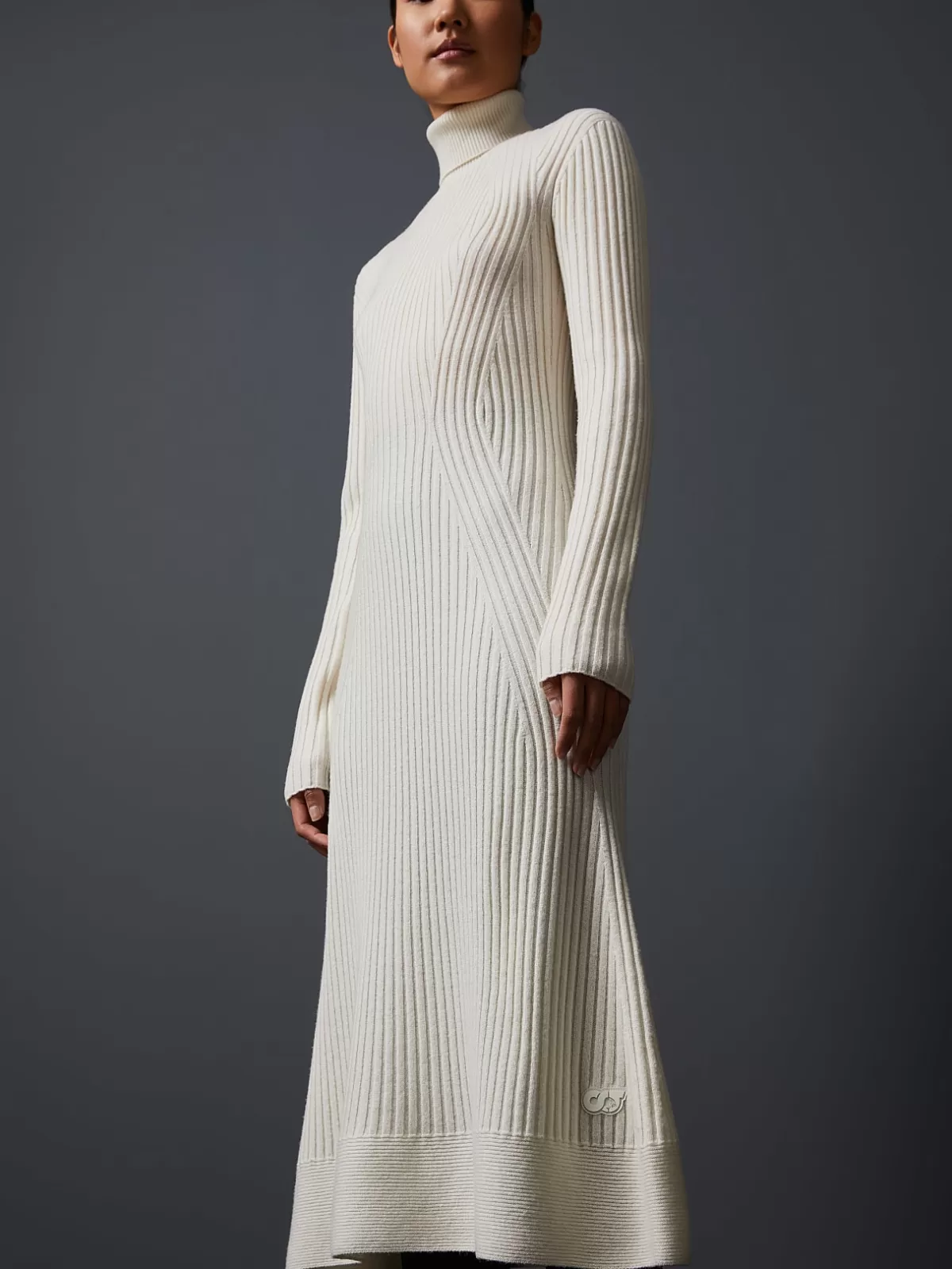 Fashion AlphaTauri Seamless 3D-Knit Cashmere-Blend Dress Off White