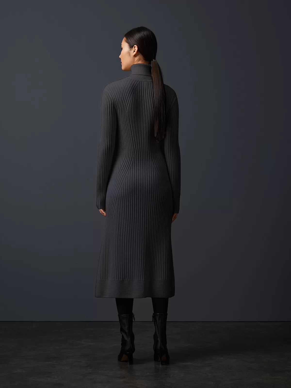 Cheap AlphaTauri Seamless 3D-Knit Cashmere-Blend Dress Grey