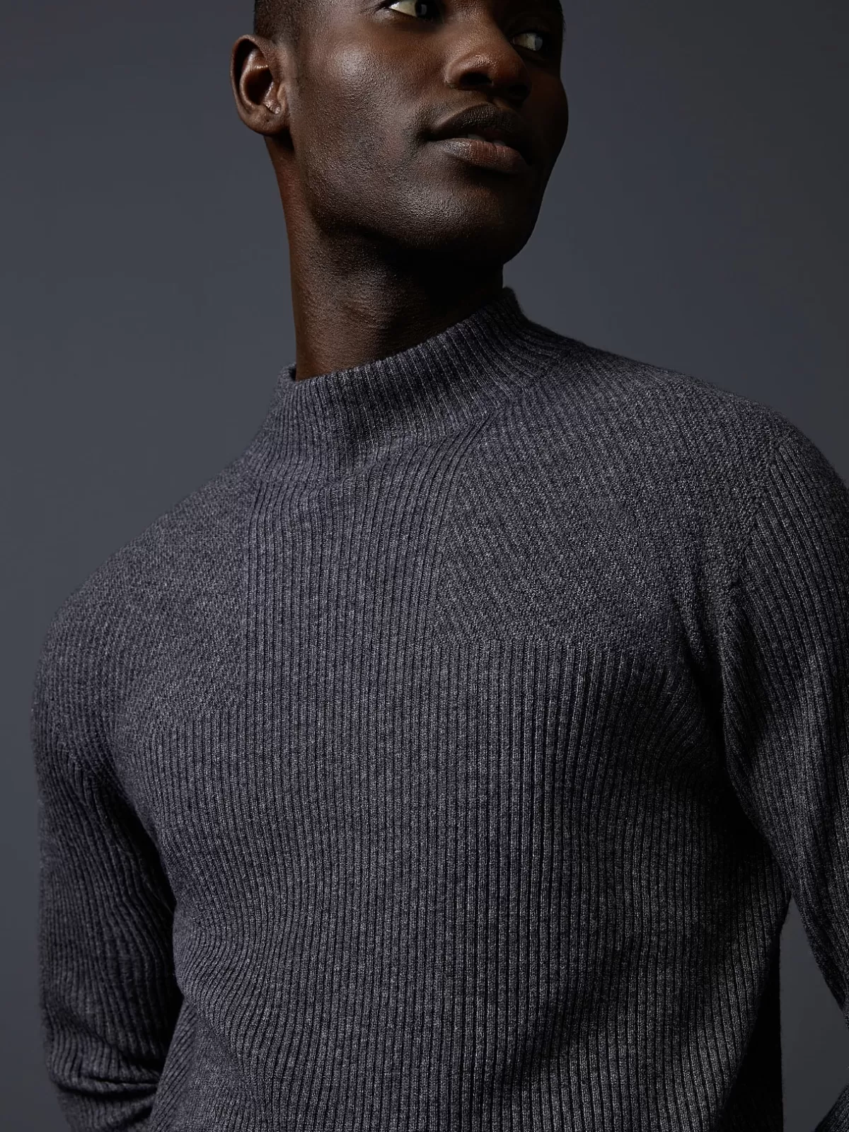 Store AlphaTauri Seamless 3D-Knit Cashmere-Blend Turtleneck Grey