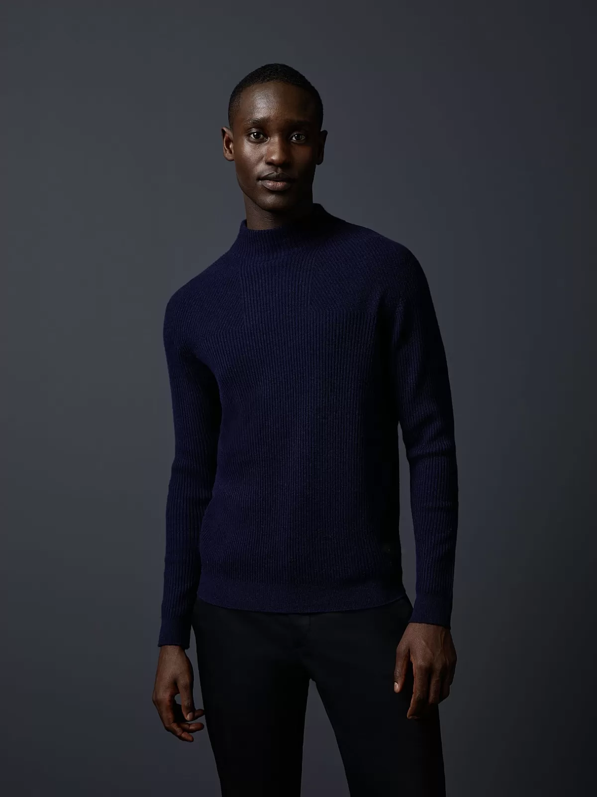 Sale AlphaTauri Seamless 3D-Knit Cashmere-Blend Turtleneck Navy