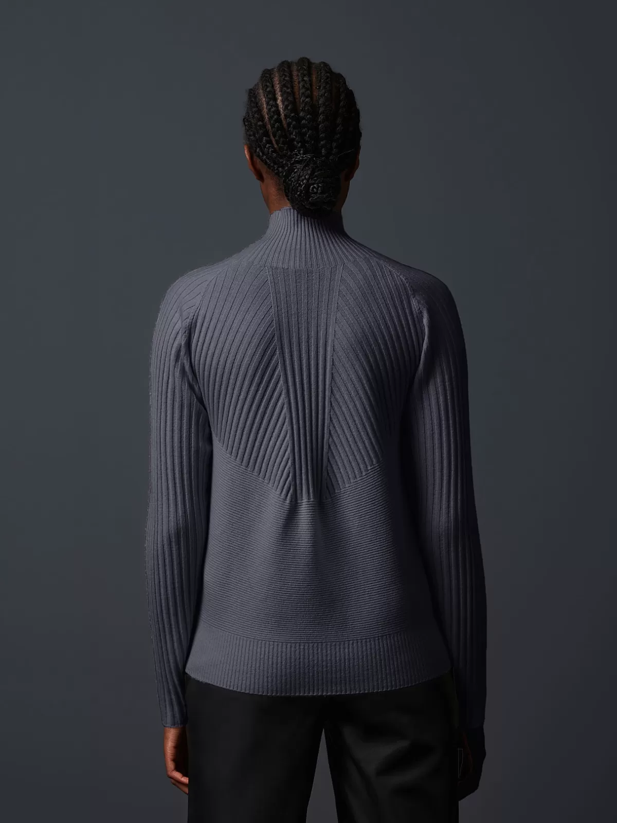 Hot AlphaTauri Seamless 3D-Knit Cashmere-Blend Turtleneck Grey