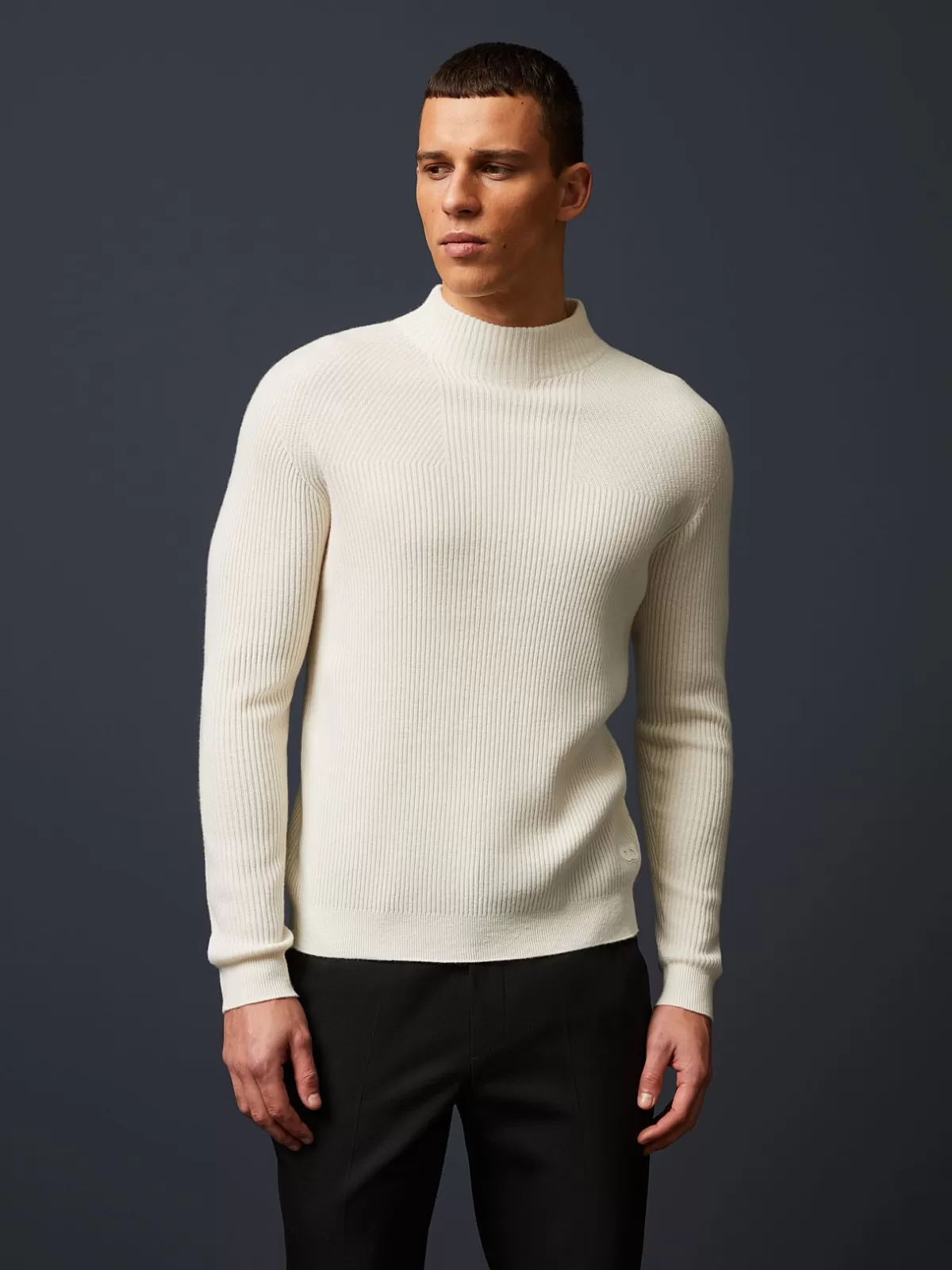 Online AlphaTauri Seamless 3D-Knit Cashmere-Blend Turtleneck Off White