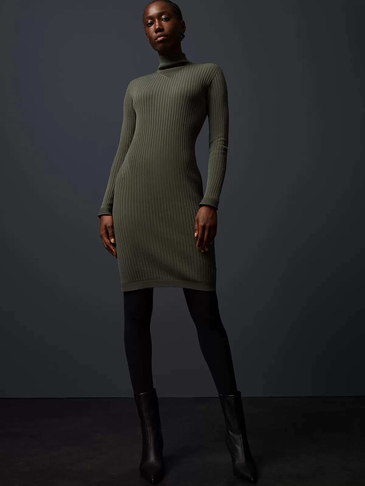 Fashion AlphaTauri Seamless 3D-Knit Dress Green