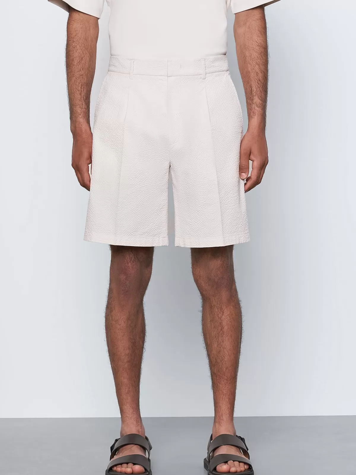 Cheap AlphaTauri Seersucker Shorts Off White