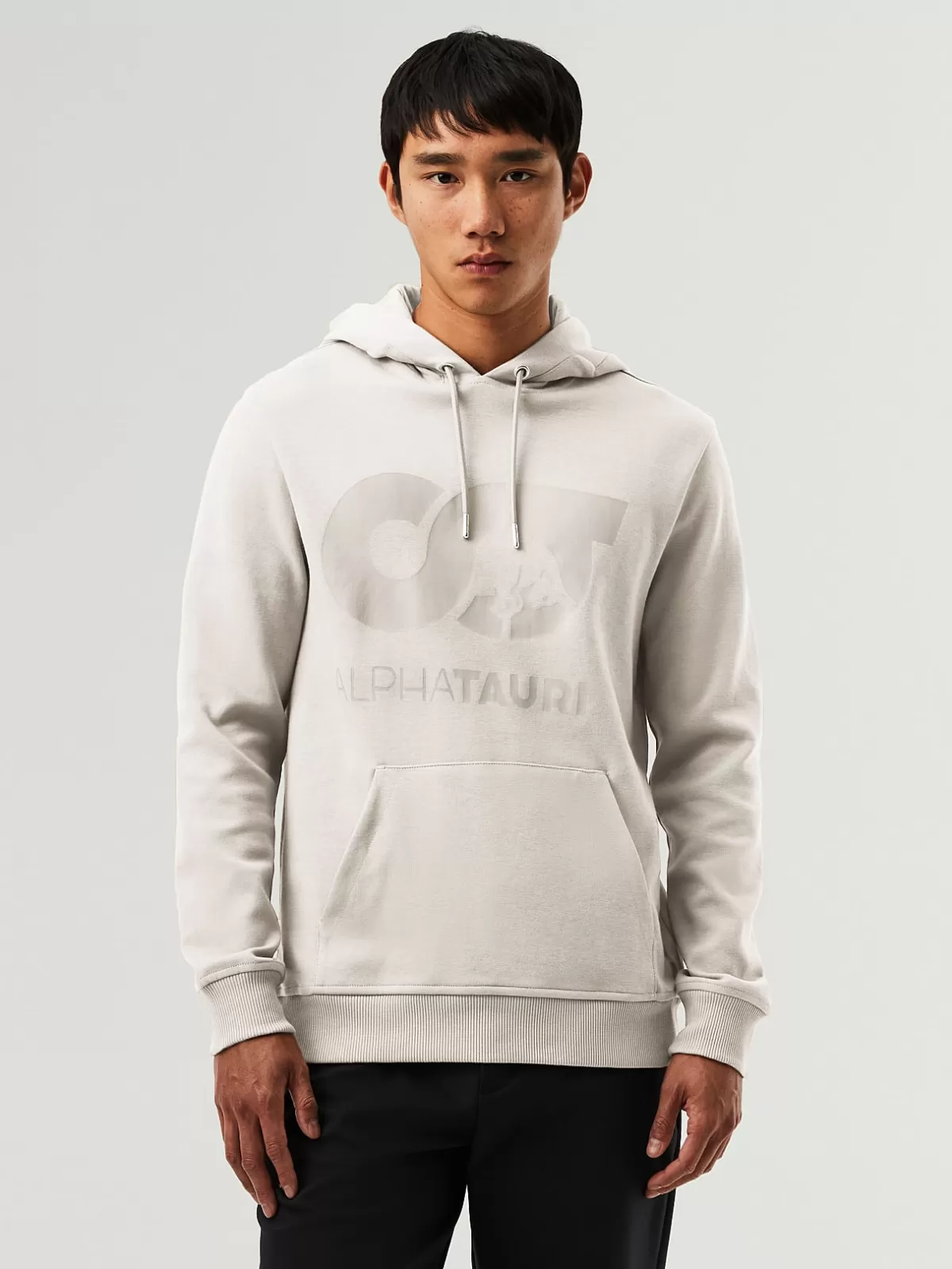 New AlphaTauri Signature Logo Hoodie Off White