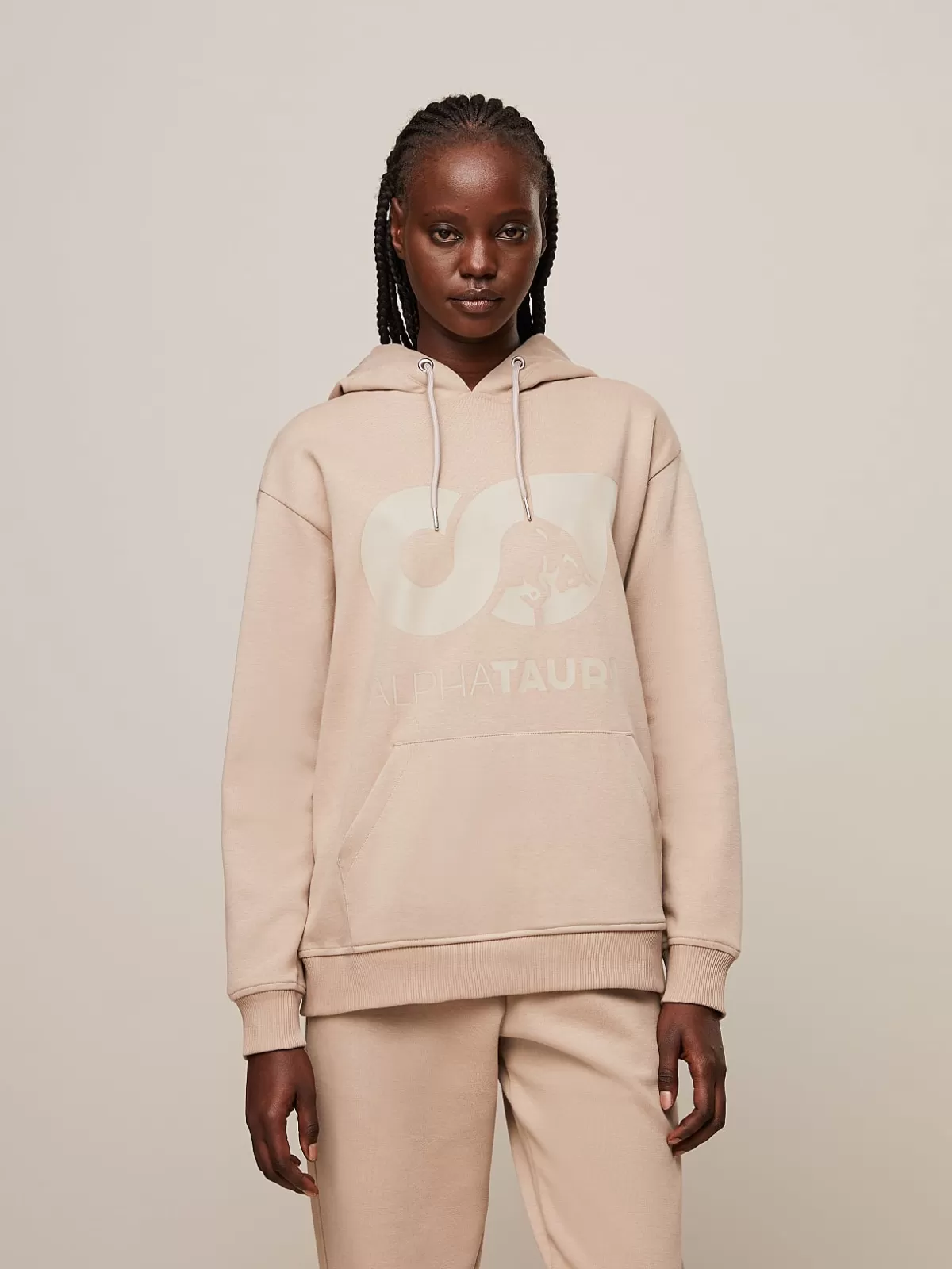 Store AlphaTauri Signature Logo Hoodie Sand