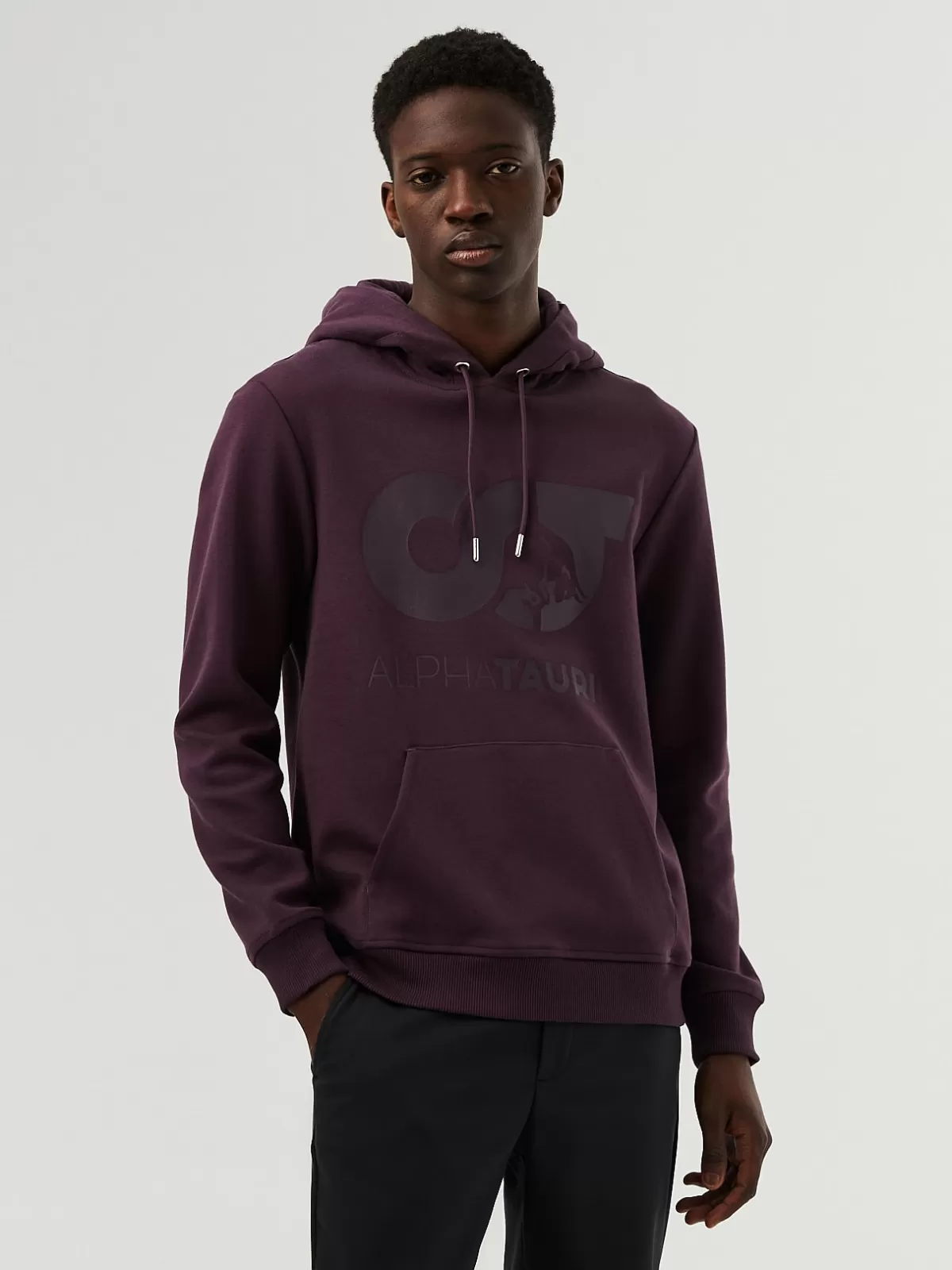 Best Sale AlphaTauri Signature Logo Hoodie Plum