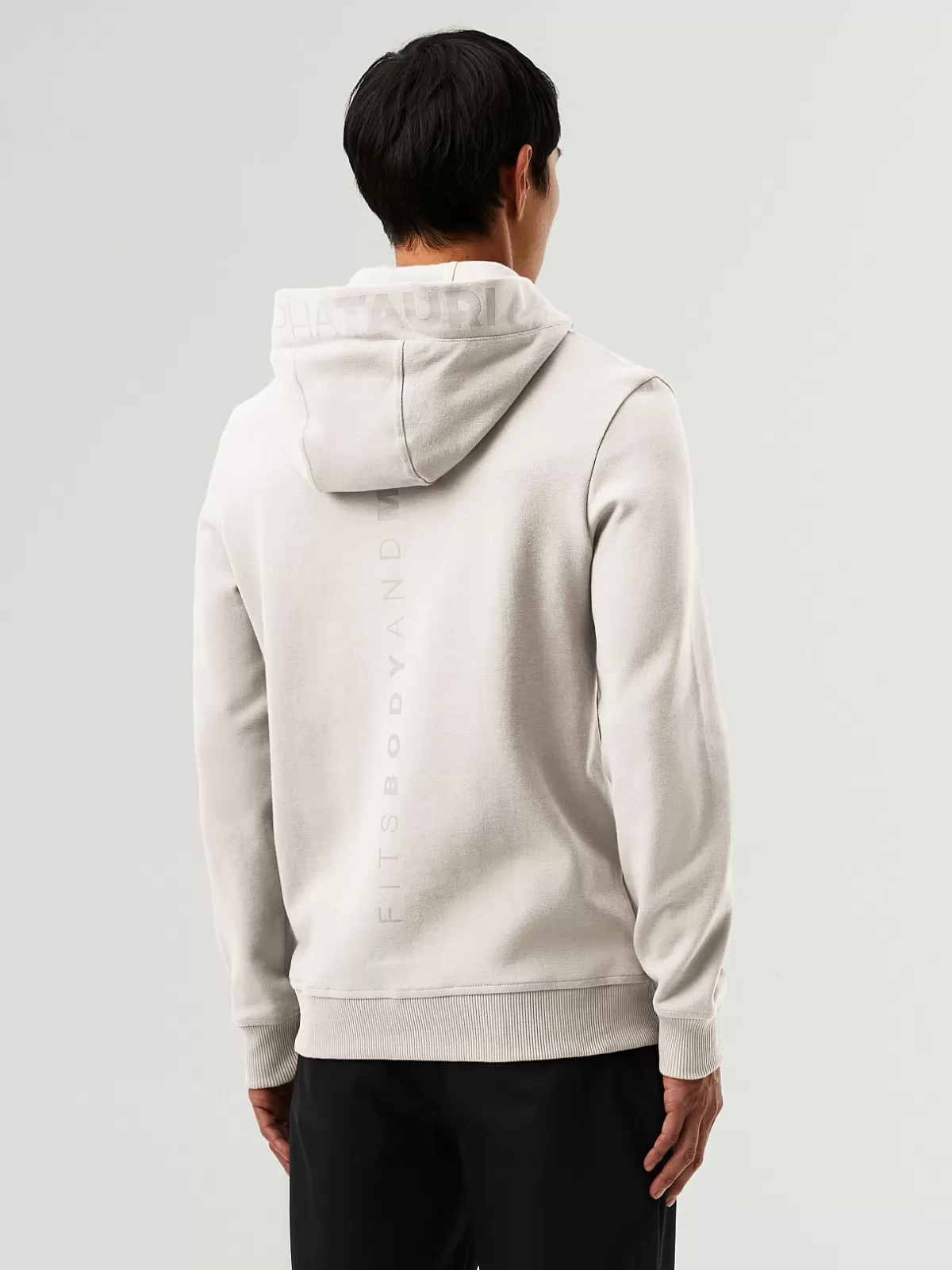 New AlphaTauri Signature Logo Hoodie Off White