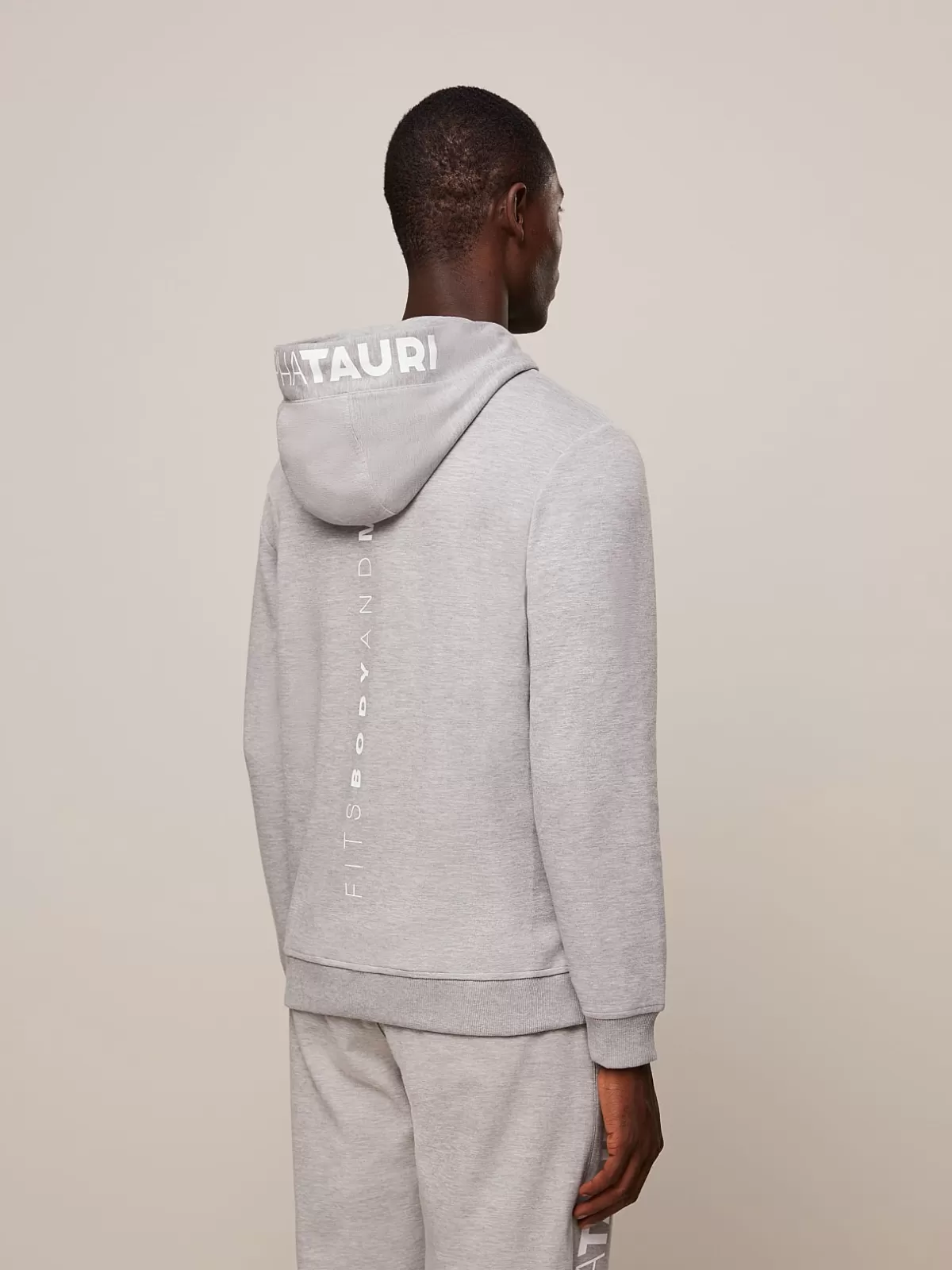 Discount AlphaTauri Signature Logo Hoodie Grey / White