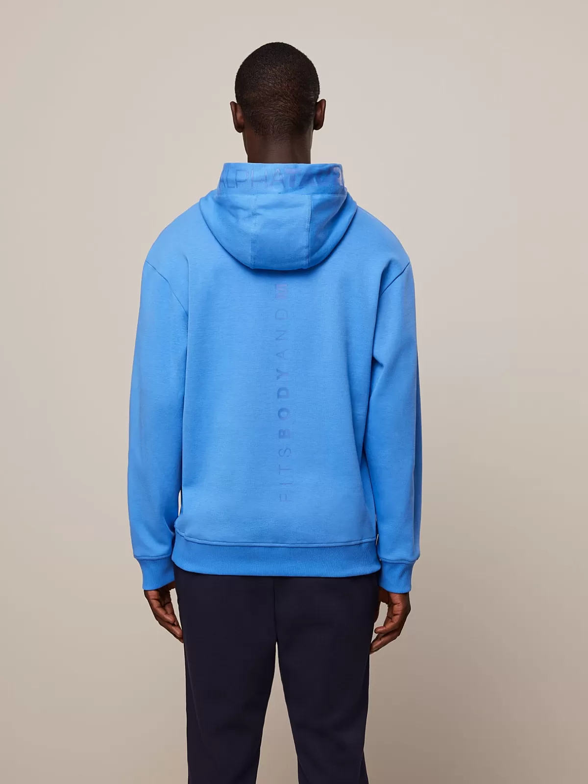 Cheap AlphaTauri Signature Logo Hoodie Sky Blue