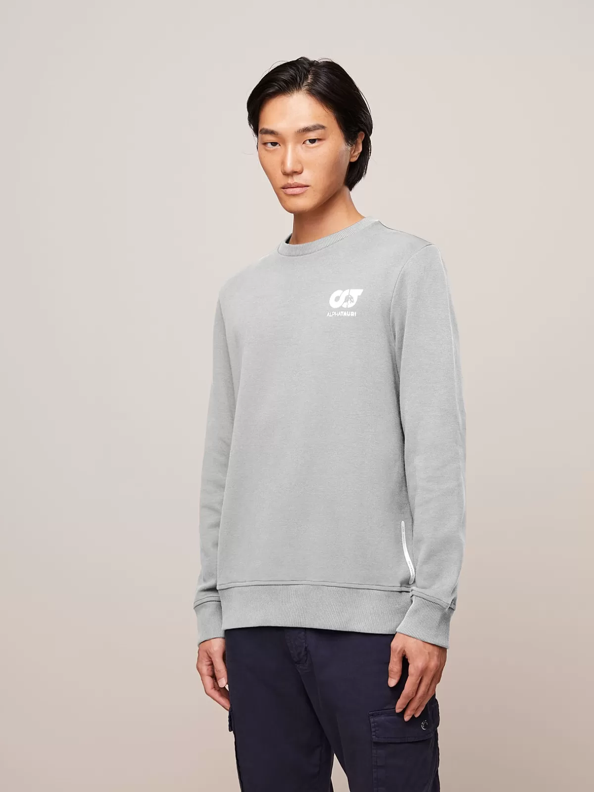 Store AlphaTauri Signature Logo Sweatshirt Grey / Melange