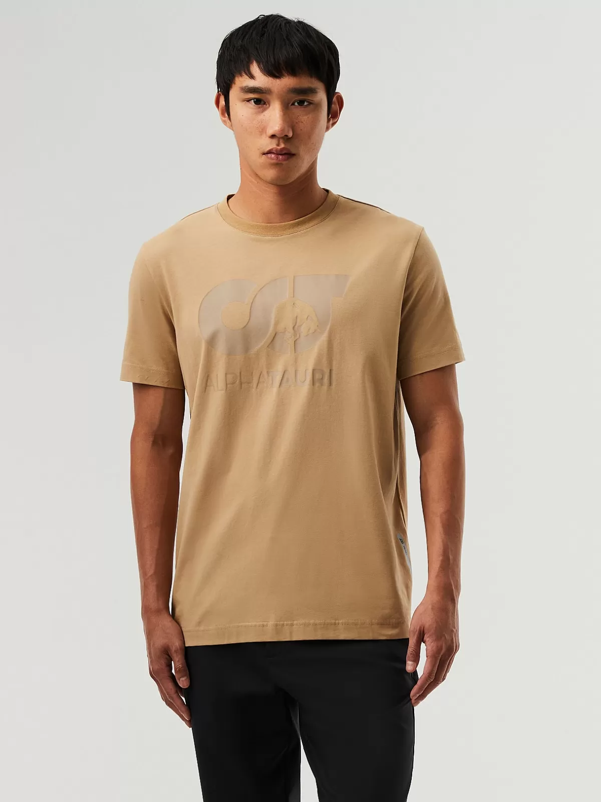 Hot AlphaTauri Signature Logo T-Shirt Brown / Beige