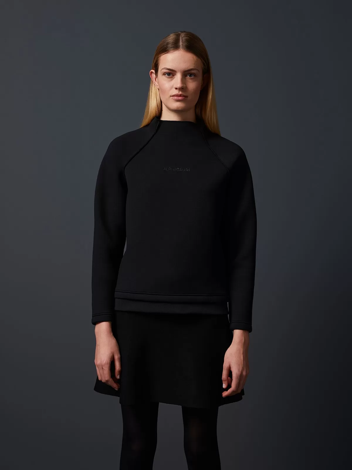 New AlphaTauri Spacer Mockneck Sweater Black