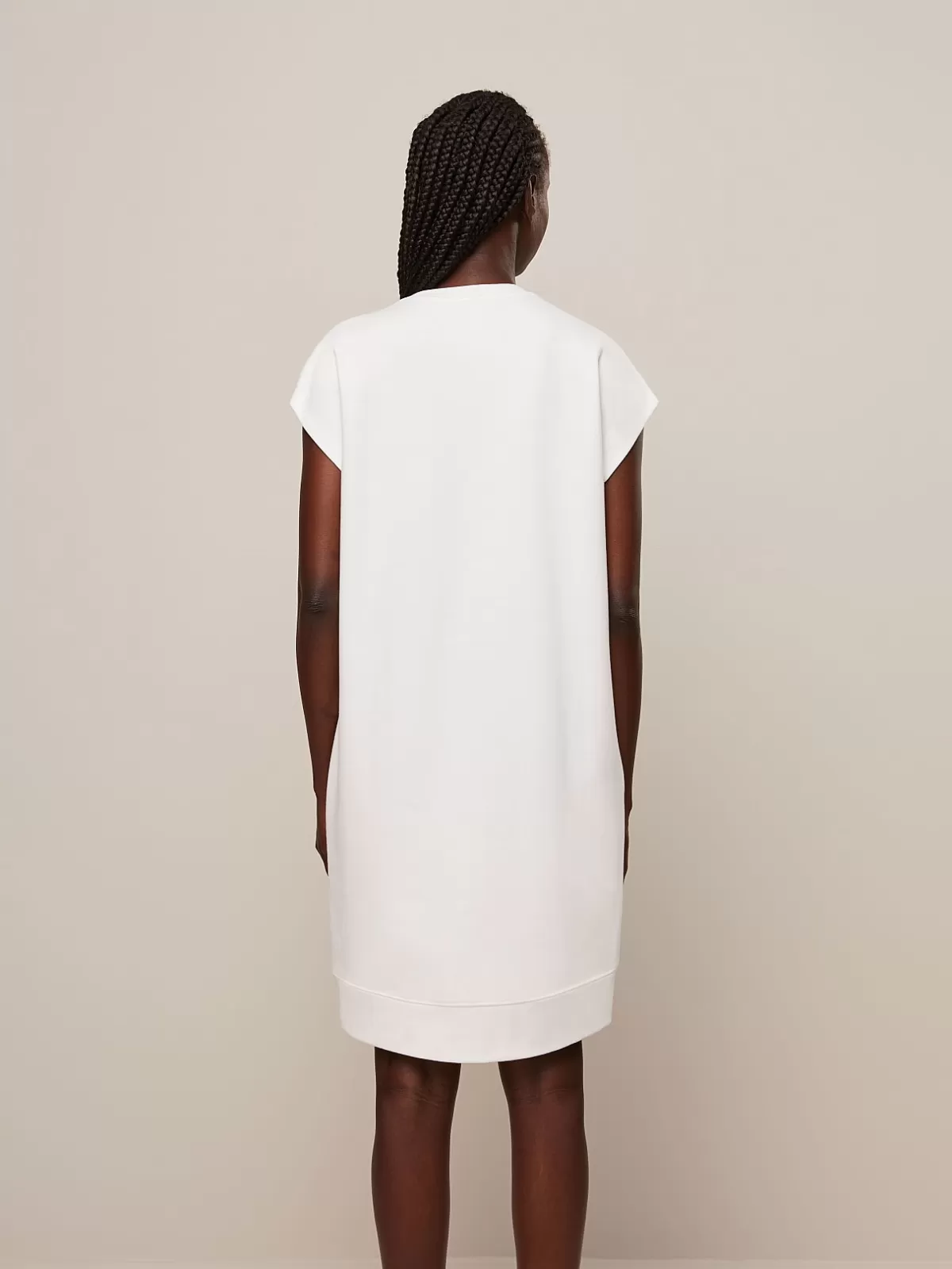 Cheap AlphaTauri Sweat Dress With Logo Embroidery Ivory