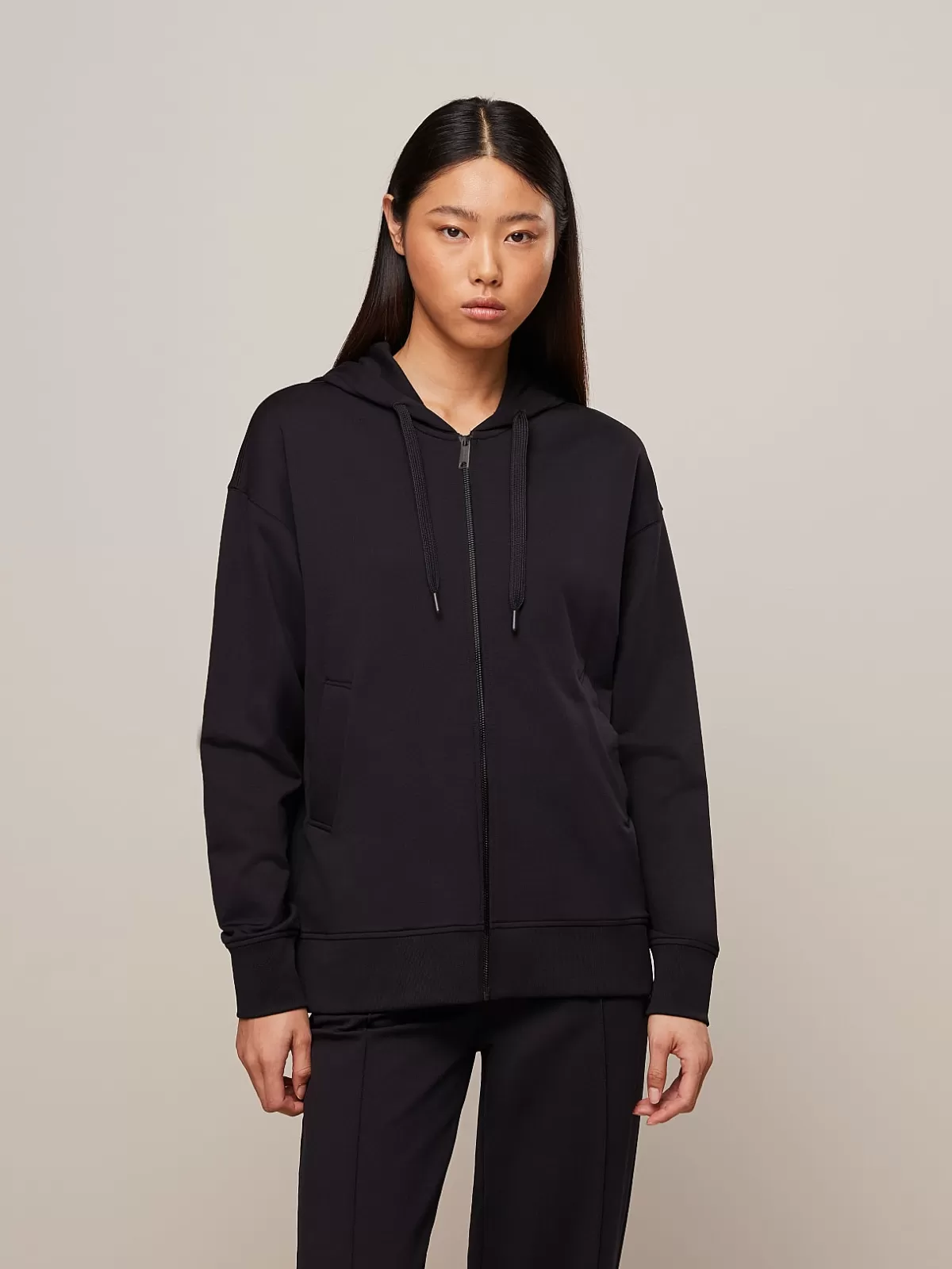 Store AlphaTauri Sweat Jacket With Drawstrings Black