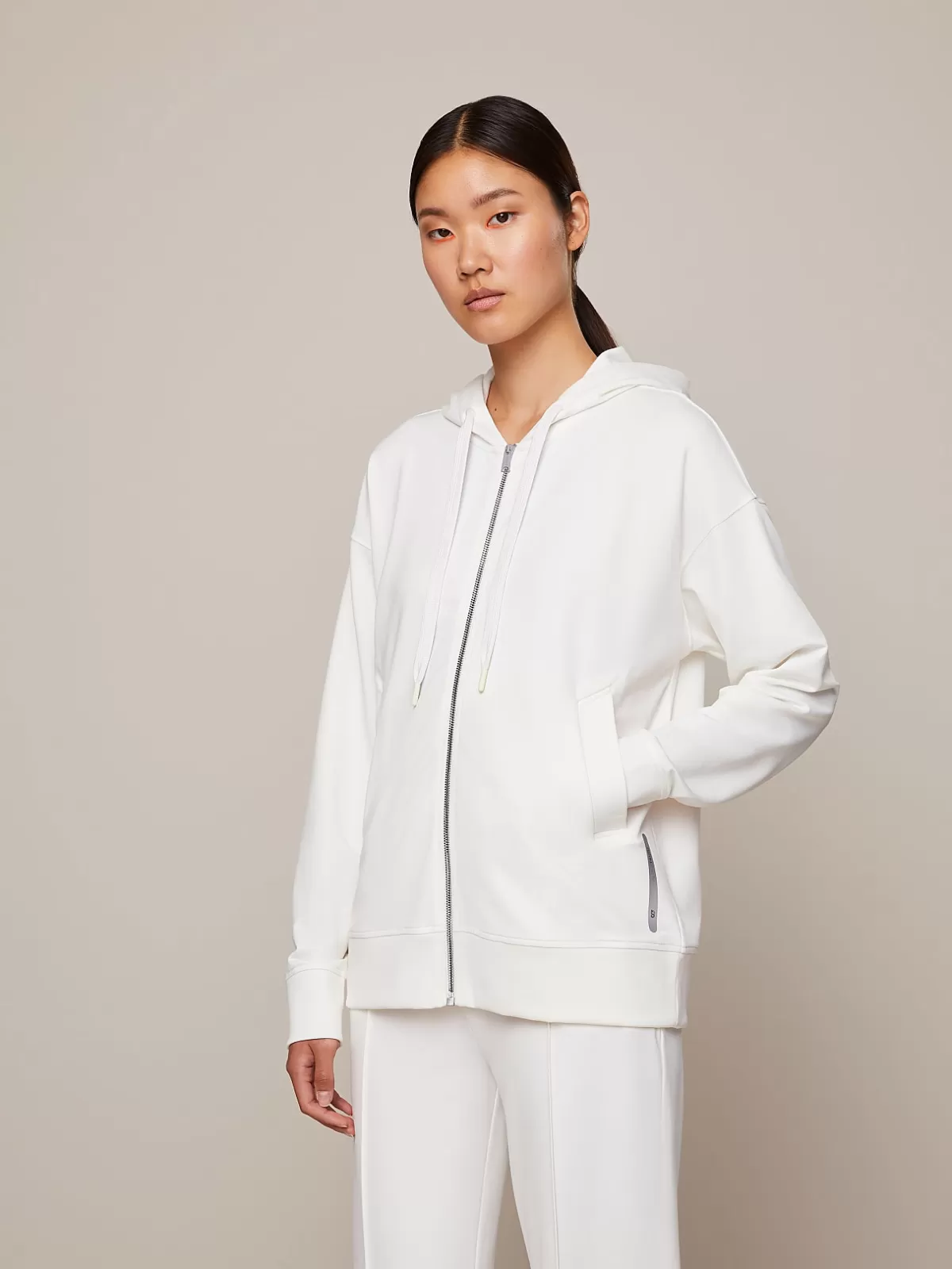 Online AlphaTauri Sweat Jacket With Drawstrings Ivory