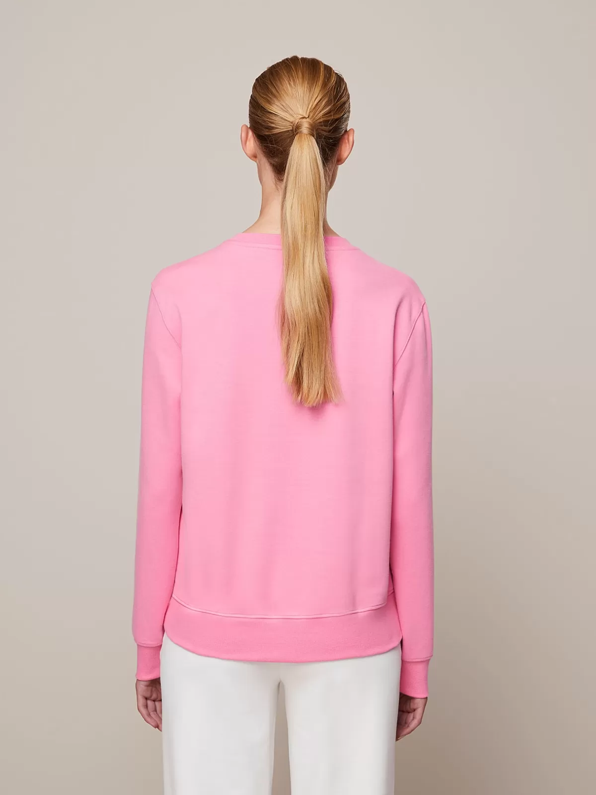 Hot AlphaTauri Sweatshirt With Logo Embroidery Flamingo