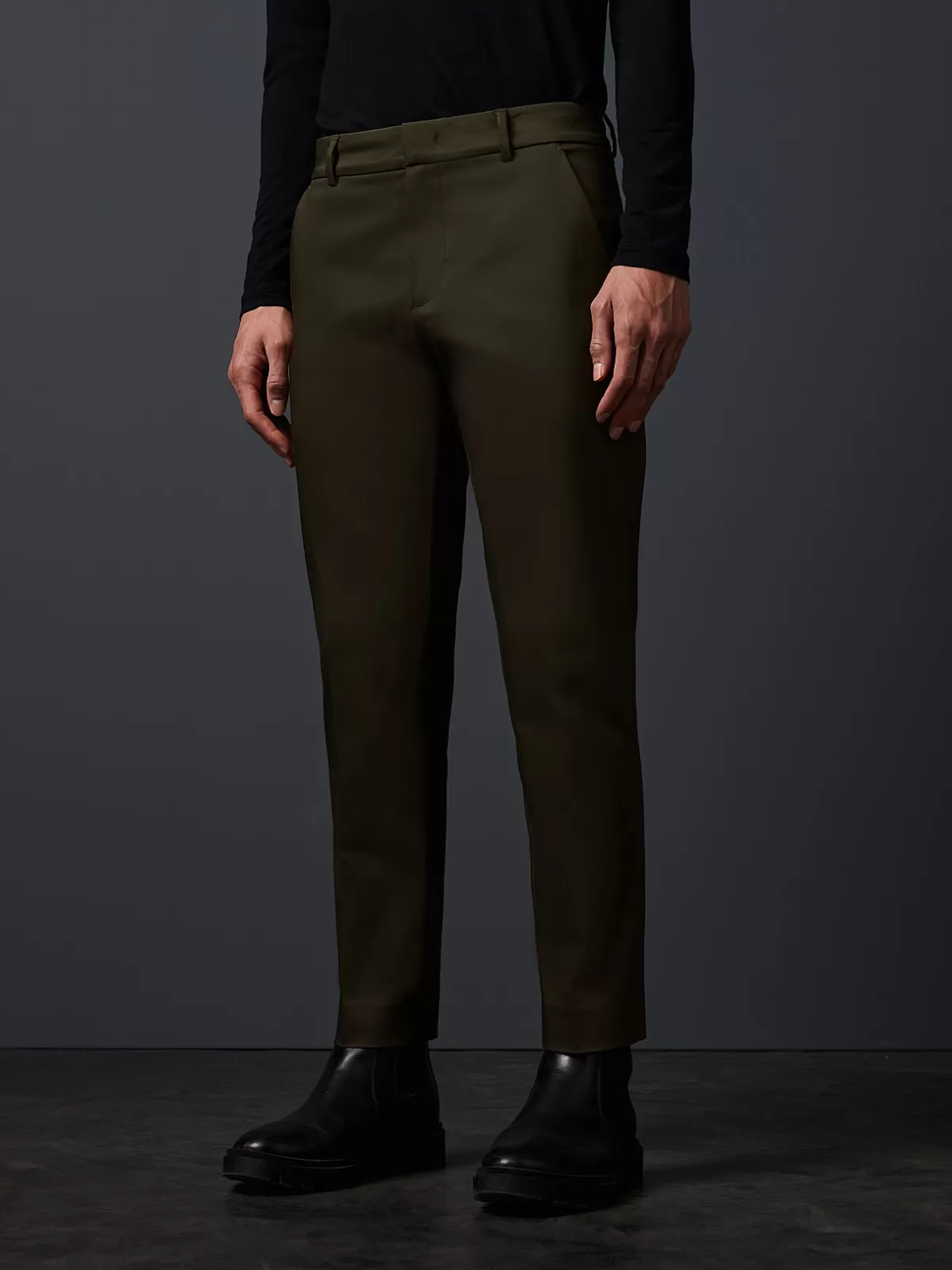 Store AlphaTauri Tapered Pants With Pleats Green