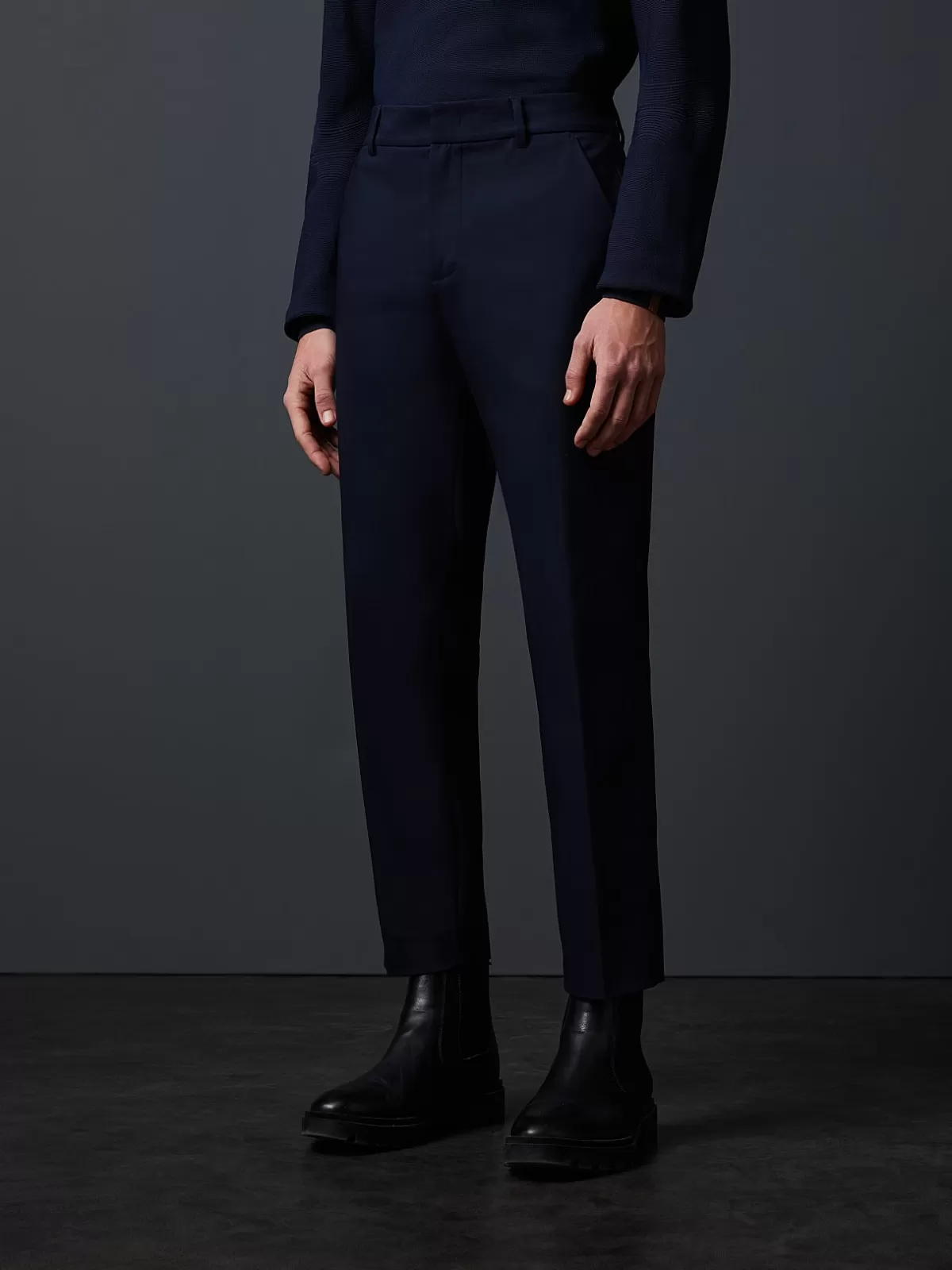 Flash Sale AlphaTauri Tapered Pants With Pleats Navy