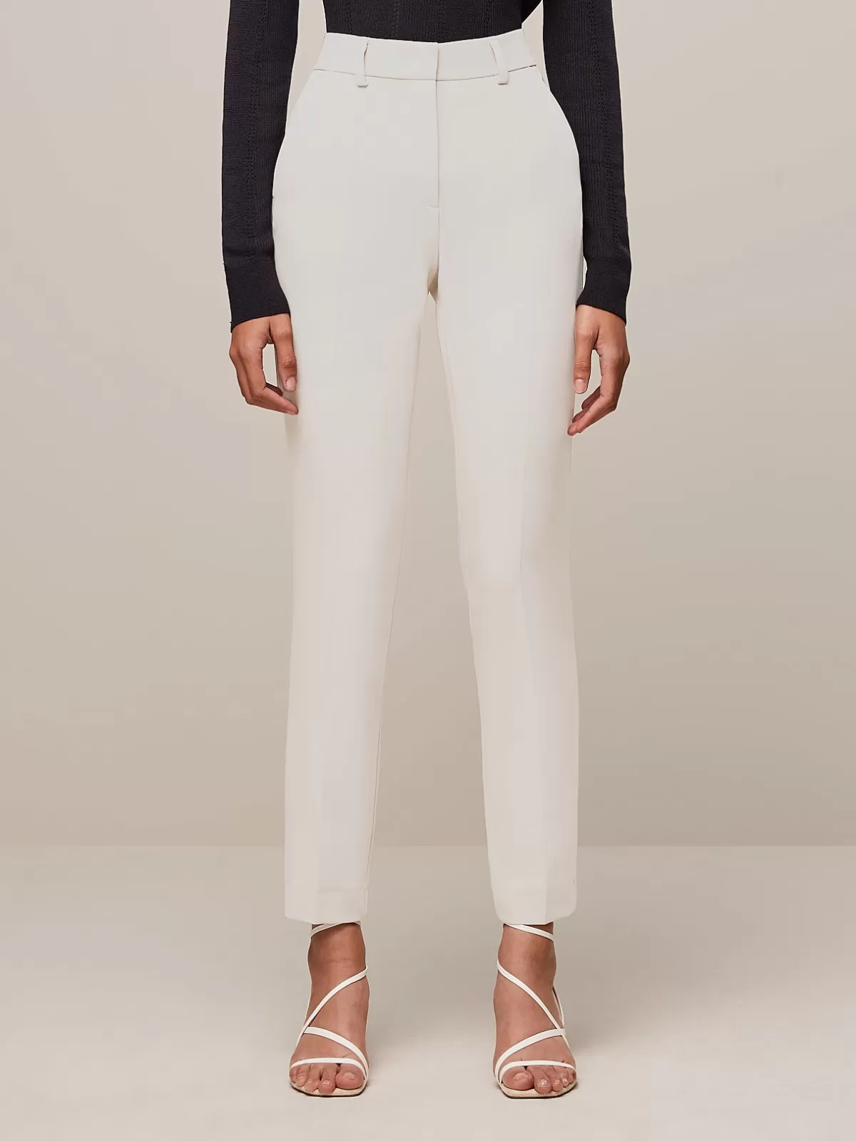 Best AlphaTauri Tapered Pants With Pleats Off White