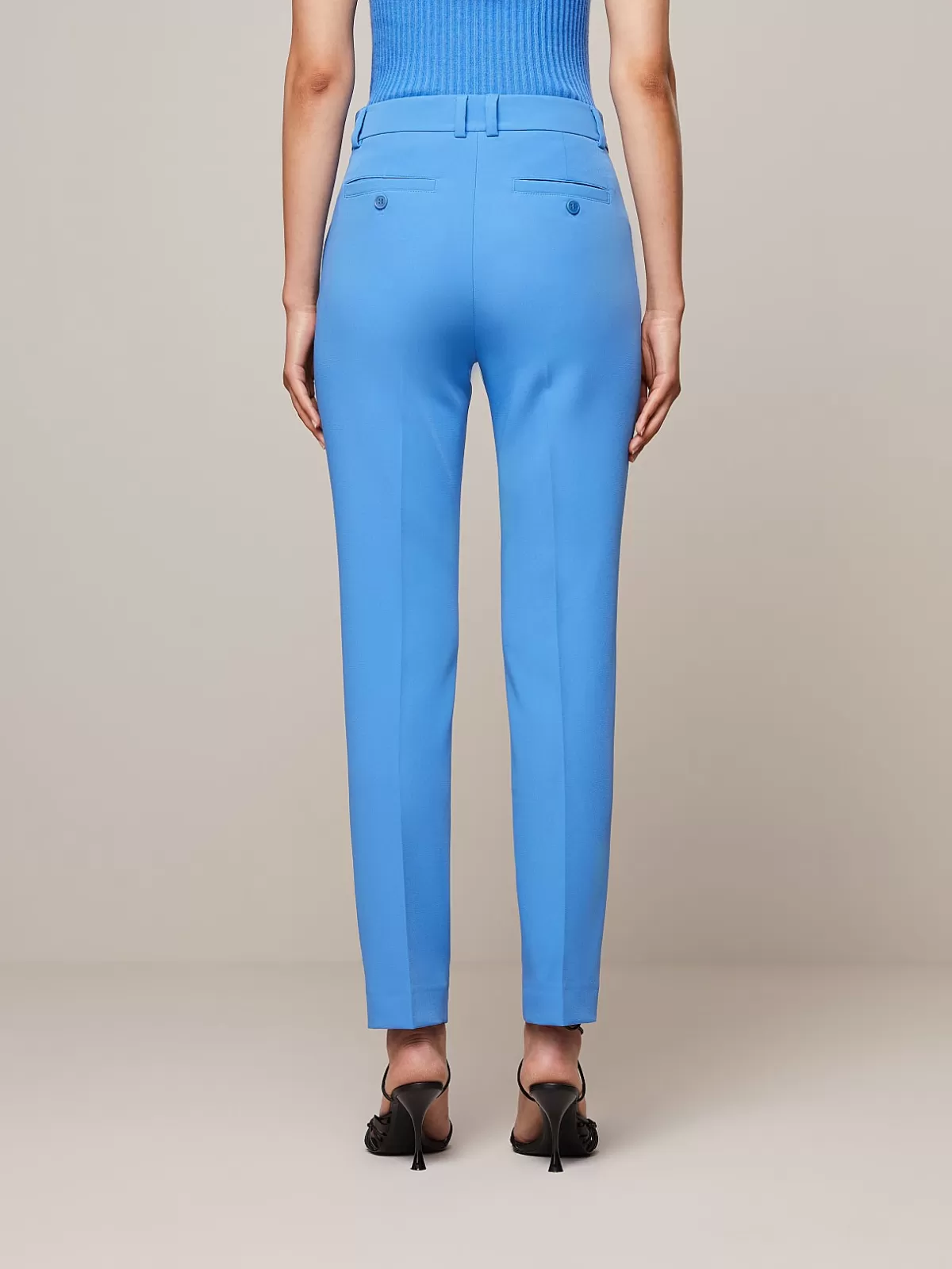 Online AlphaTauri Tapered Pants With Pleats Sky Blue