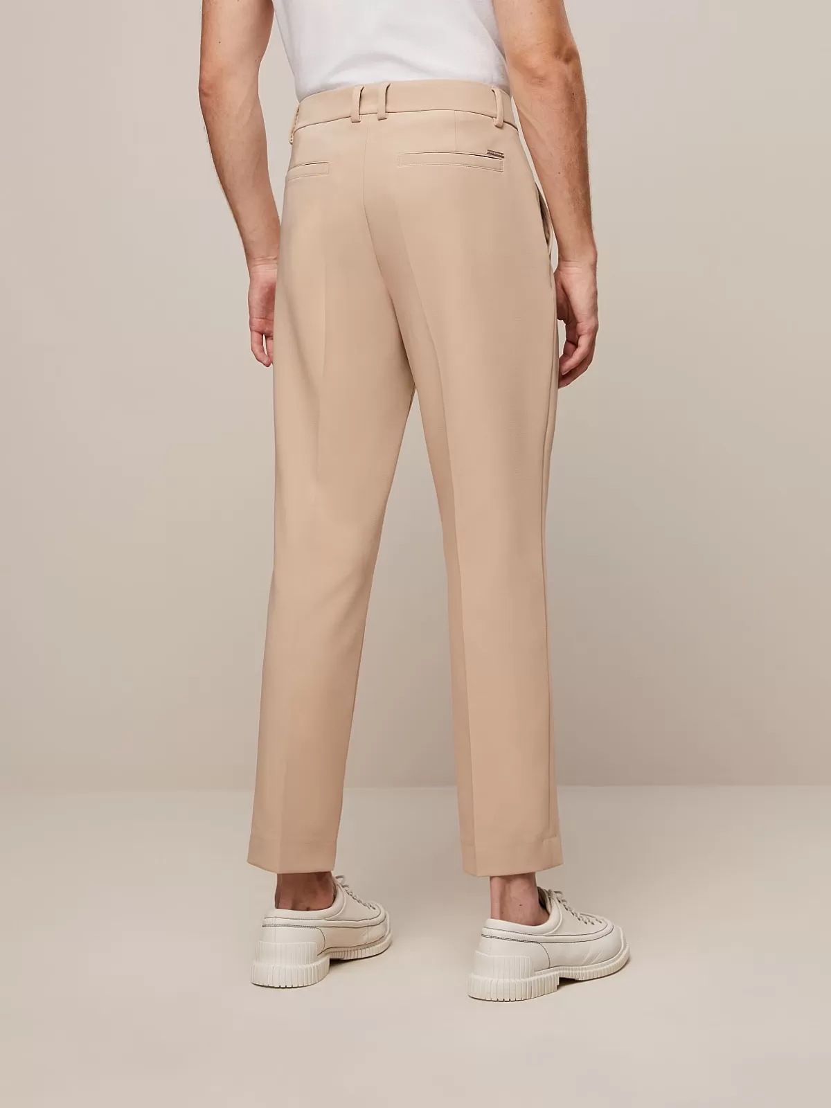 Hot AlphaTauri Tapered Pants With Pleats Sand