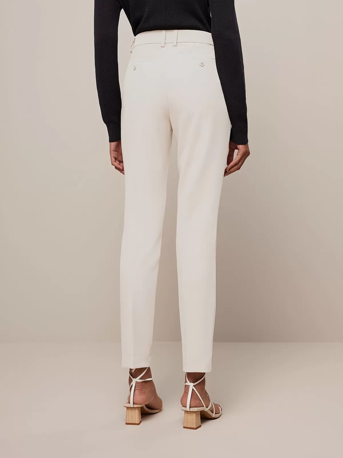 Best AlphaTauri Tapered Pants With Pleats Off White