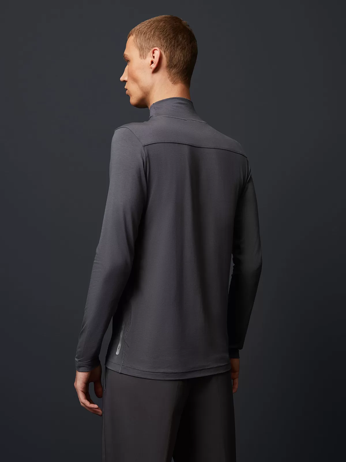 Shop AlphaTauri Turtleneck Longsleeve T-Shirt Grey