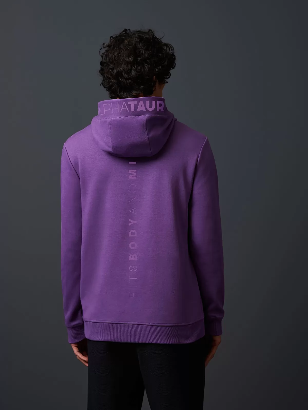 Cheap AlphaTauri Unisex Signature Hoodie Dark Purple