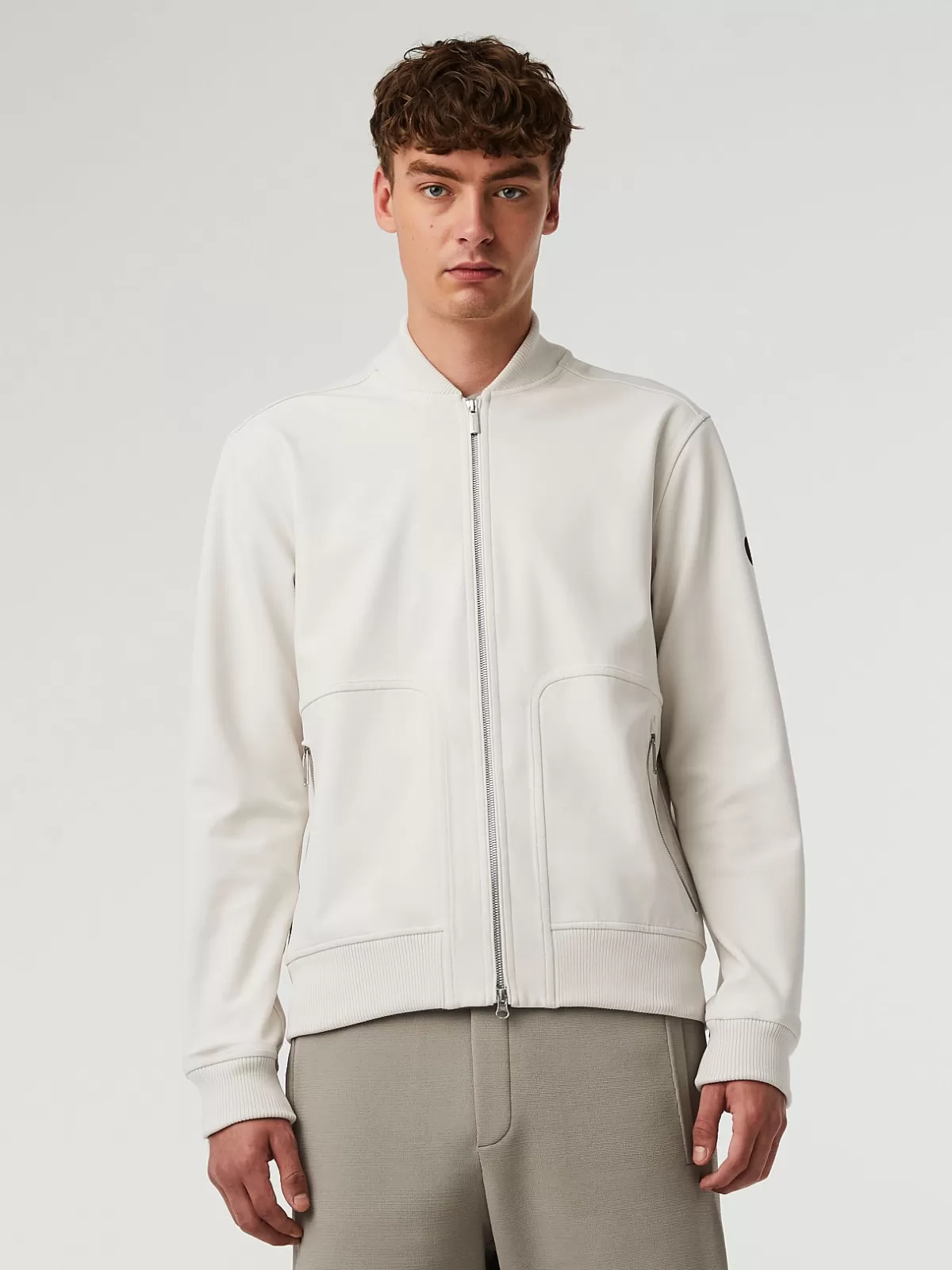 Sale AlphaTauri Waterproof Taurobran® Bomber Jacket Off White