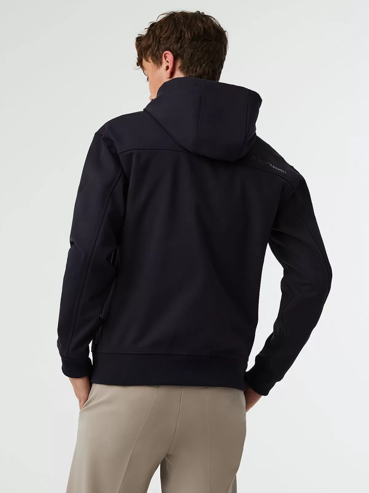 Clearance AlphaTauri Waterproof Taurobran® Hooded Jacket Navy