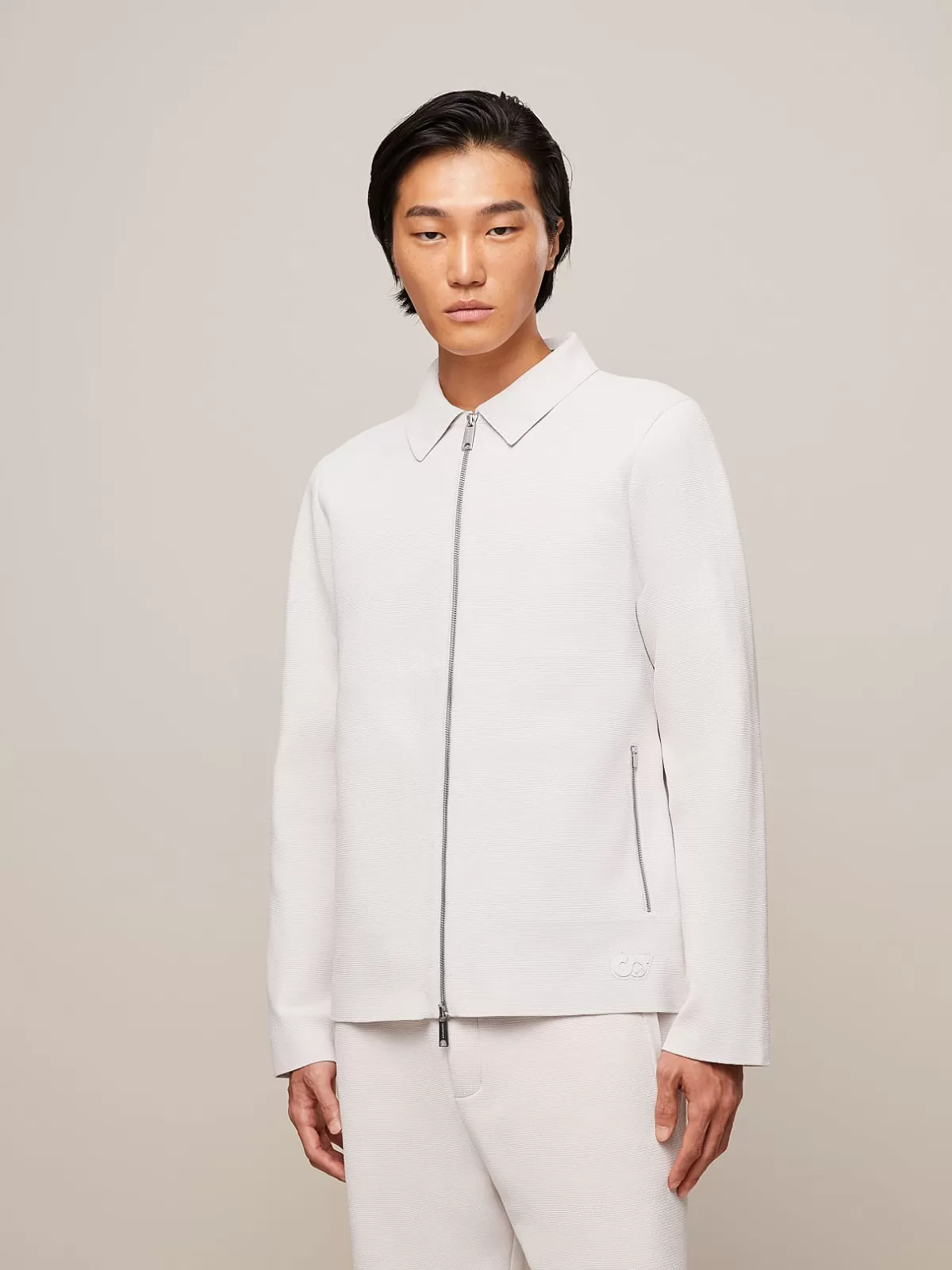 Fashion AlphaTauri Water-Repellent Milano Rib Knit Jacket Off White