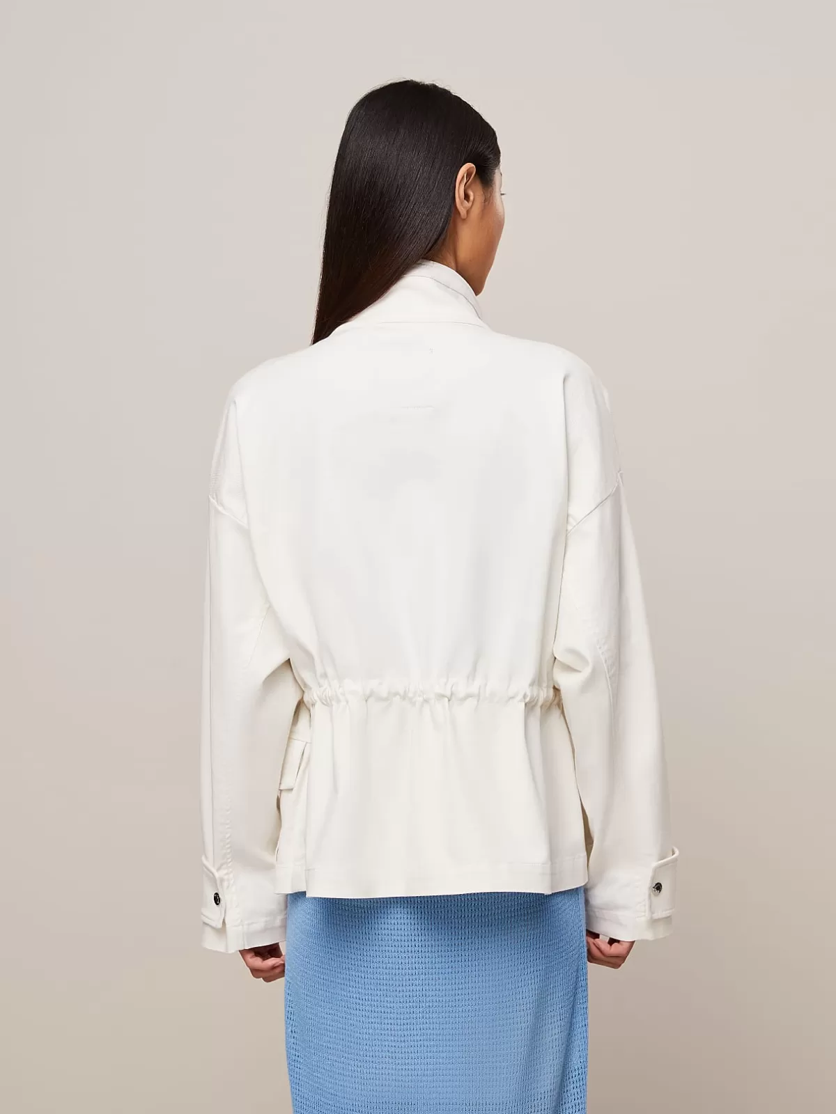 Online AlphaTauri Water-Resistant Cotton Jacket Ivory