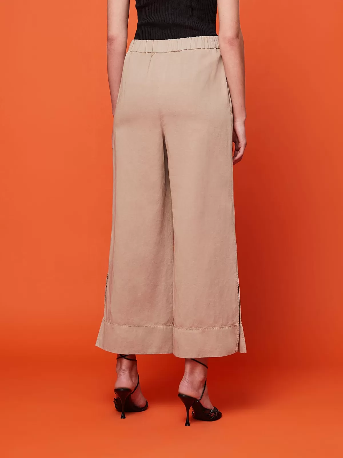 New AlphaTauri Wide-Leg Pants Sand