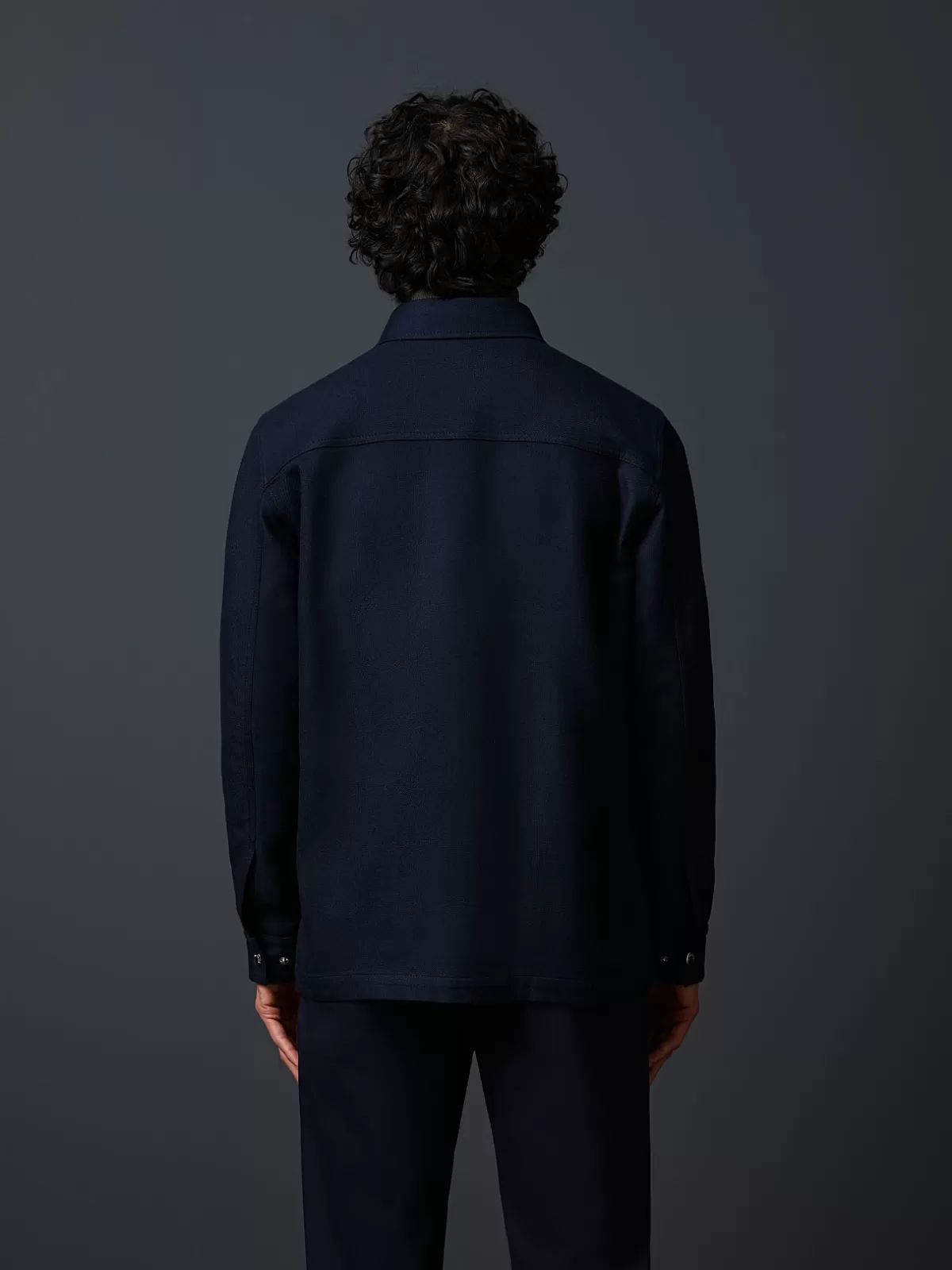 Flash Sale AlphaTauri Wool Overshirt Navy