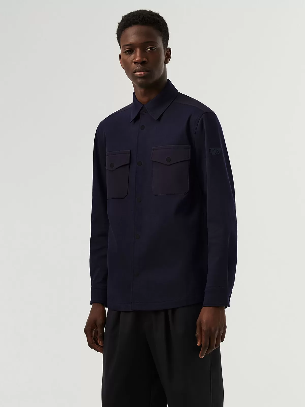 Online AlphaTauri Woven Overshirt Navy