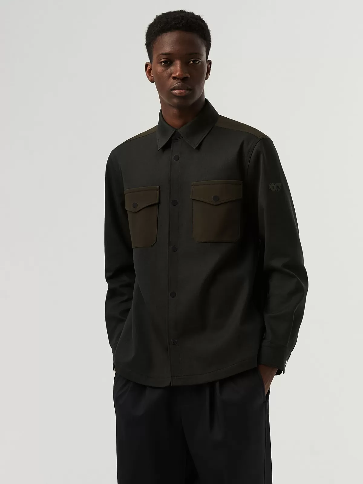 Clearance AlphaTauri Woven Overshirt Dark Green